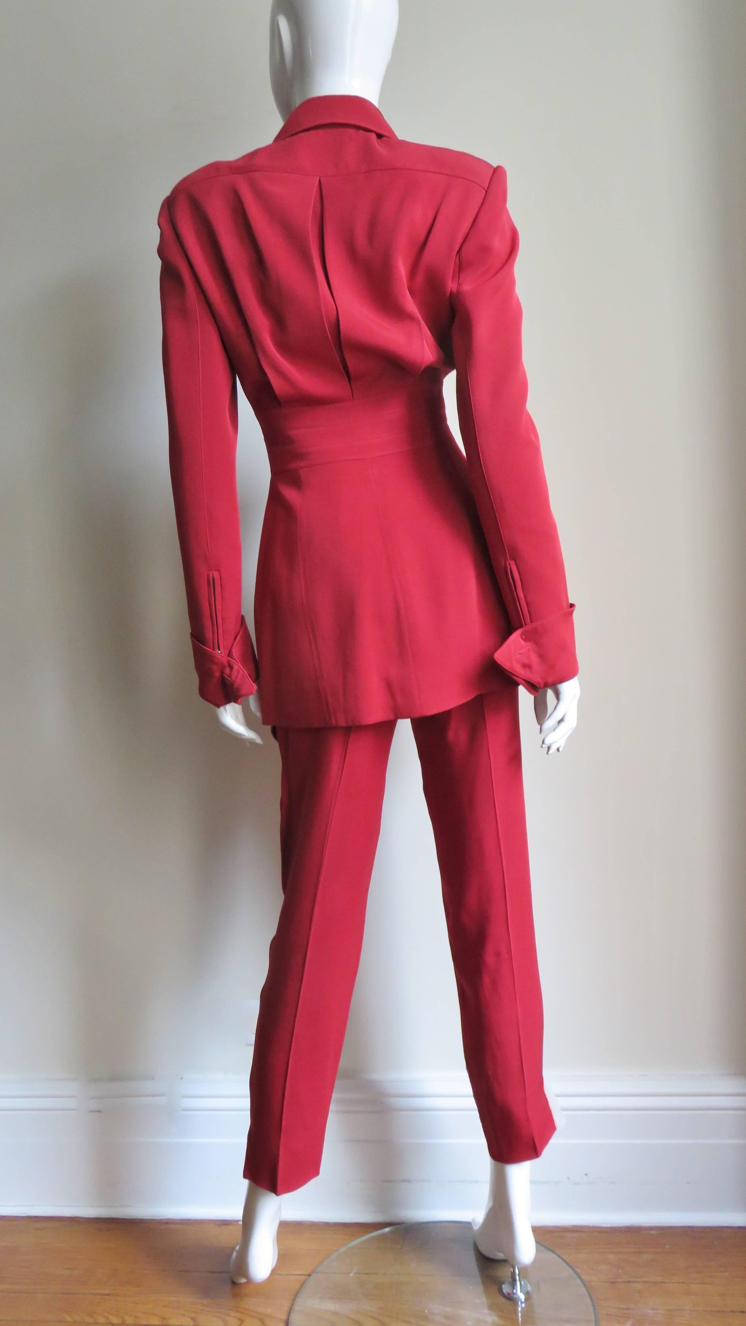 Claude Montana Pant Suit 1990s For Sale 4