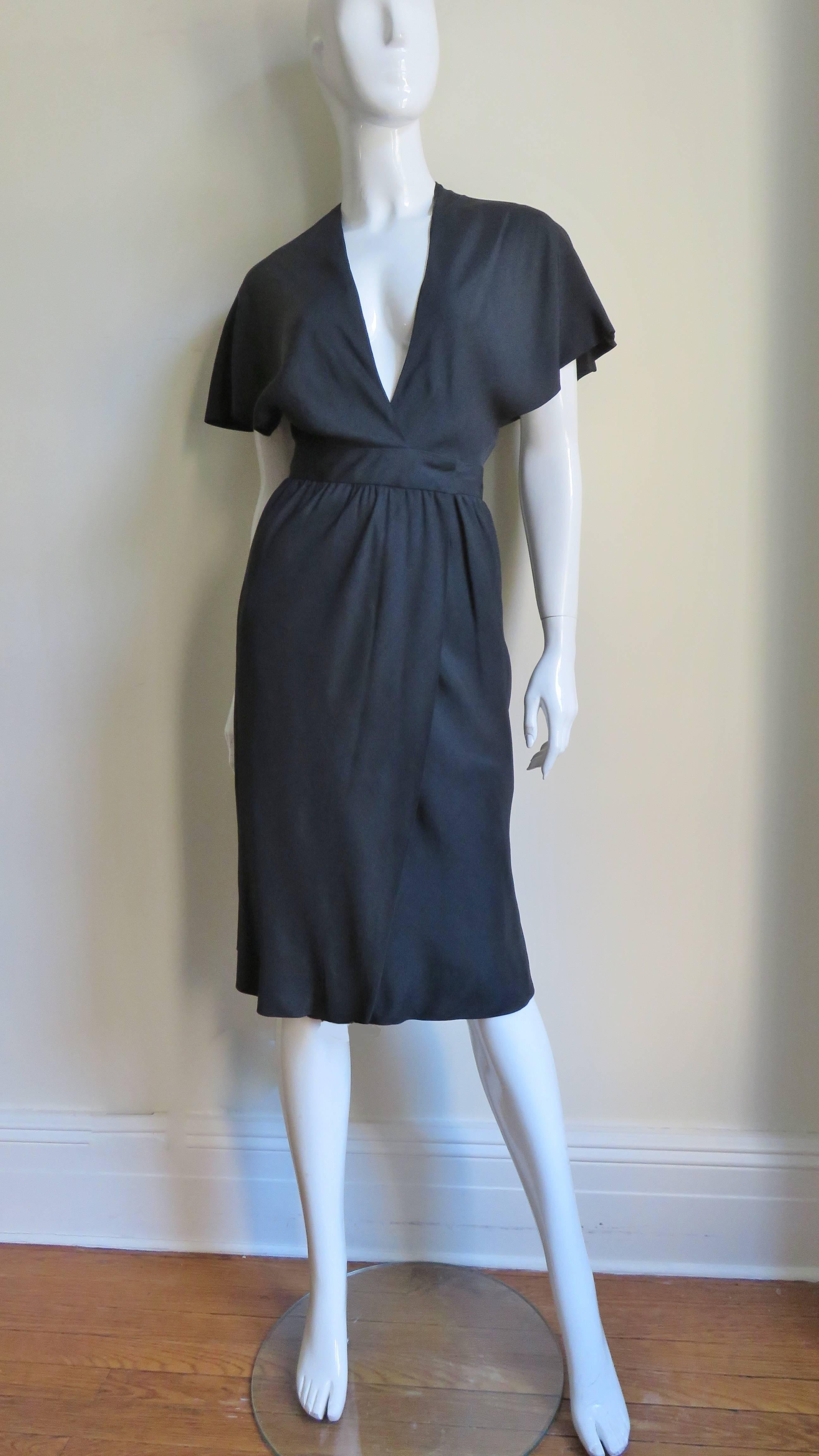 Halston Silk Wrap Dress 1970s For Sale at 1stDibs | halston wraps ...