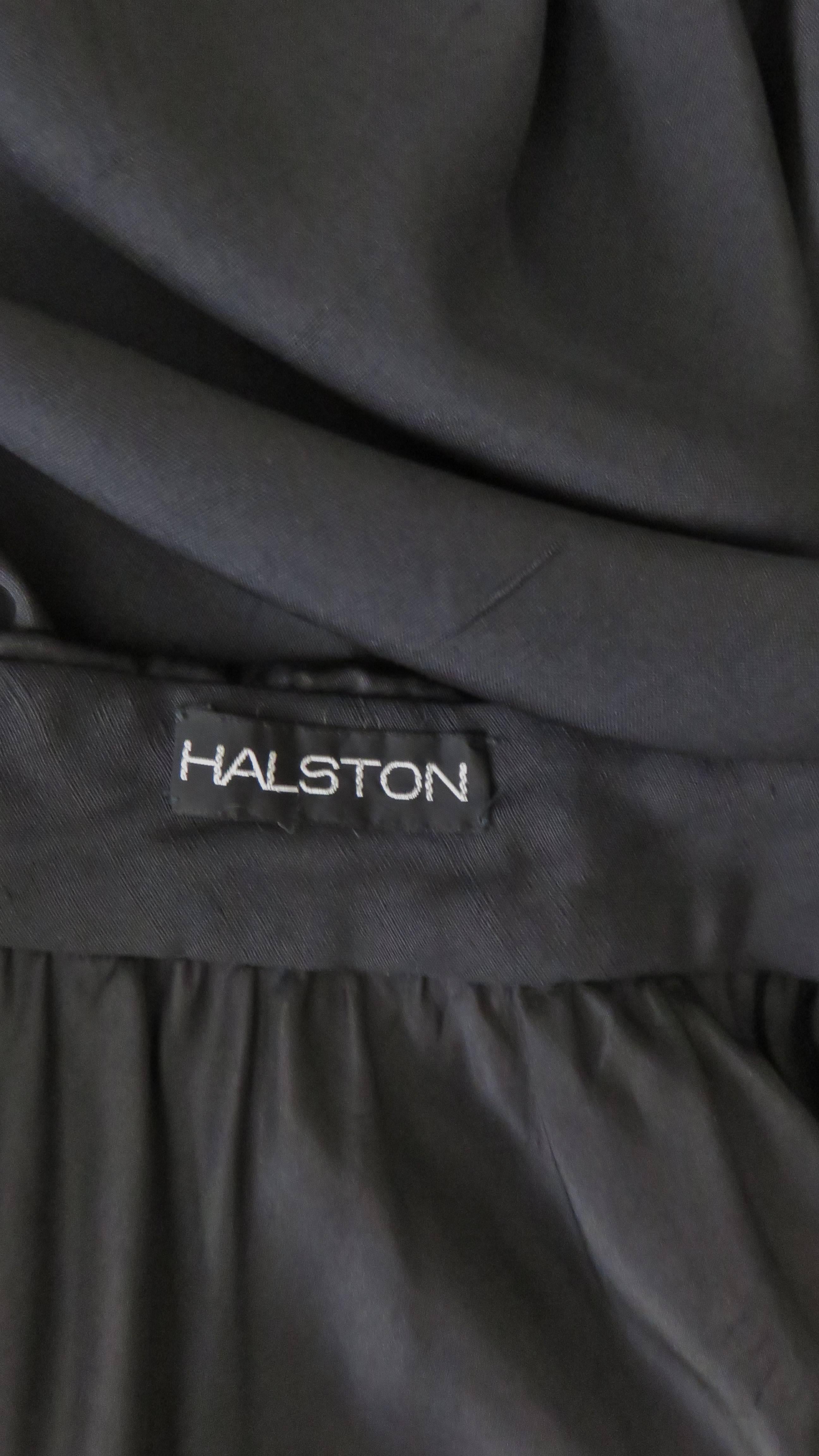 Halston Silk Wrap Dress 1970s For Sale 3
