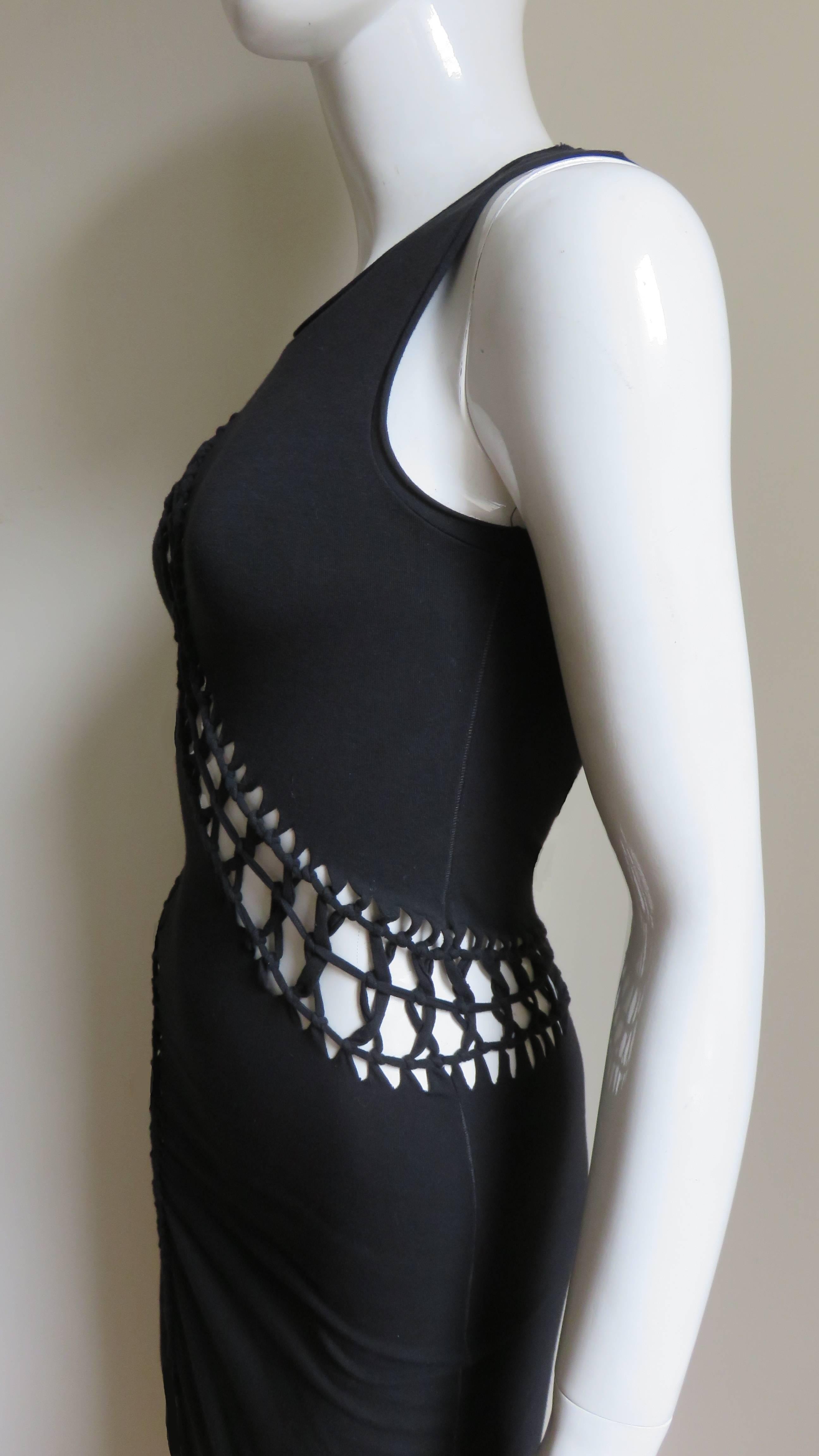 1990s Jean Paul Gaultier Tank Dress with Cutouts In Good Condition In Water Mill, NY