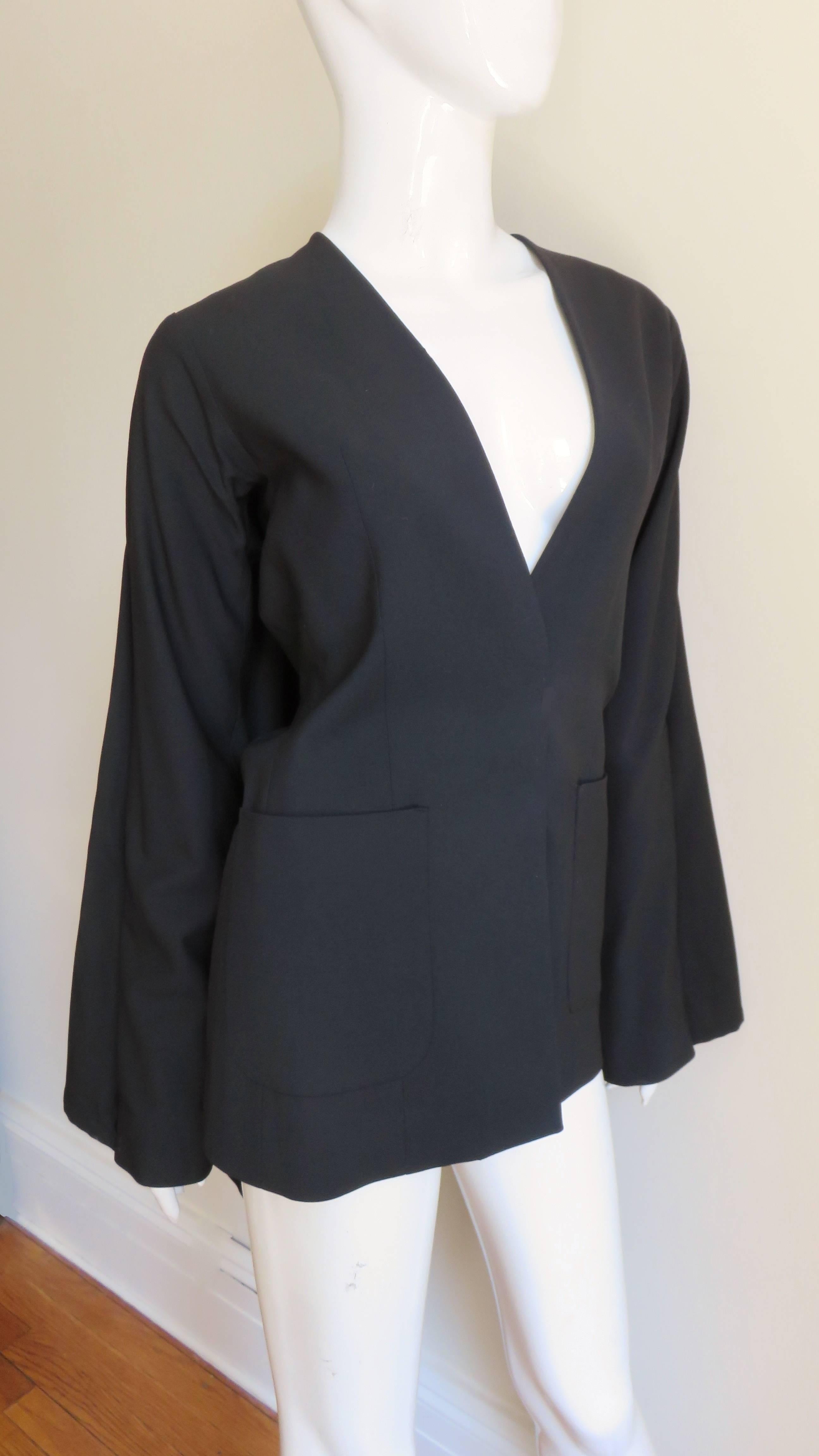 Martin Margiela Caped Back Blazer In Good Condition In Water Mill, NY