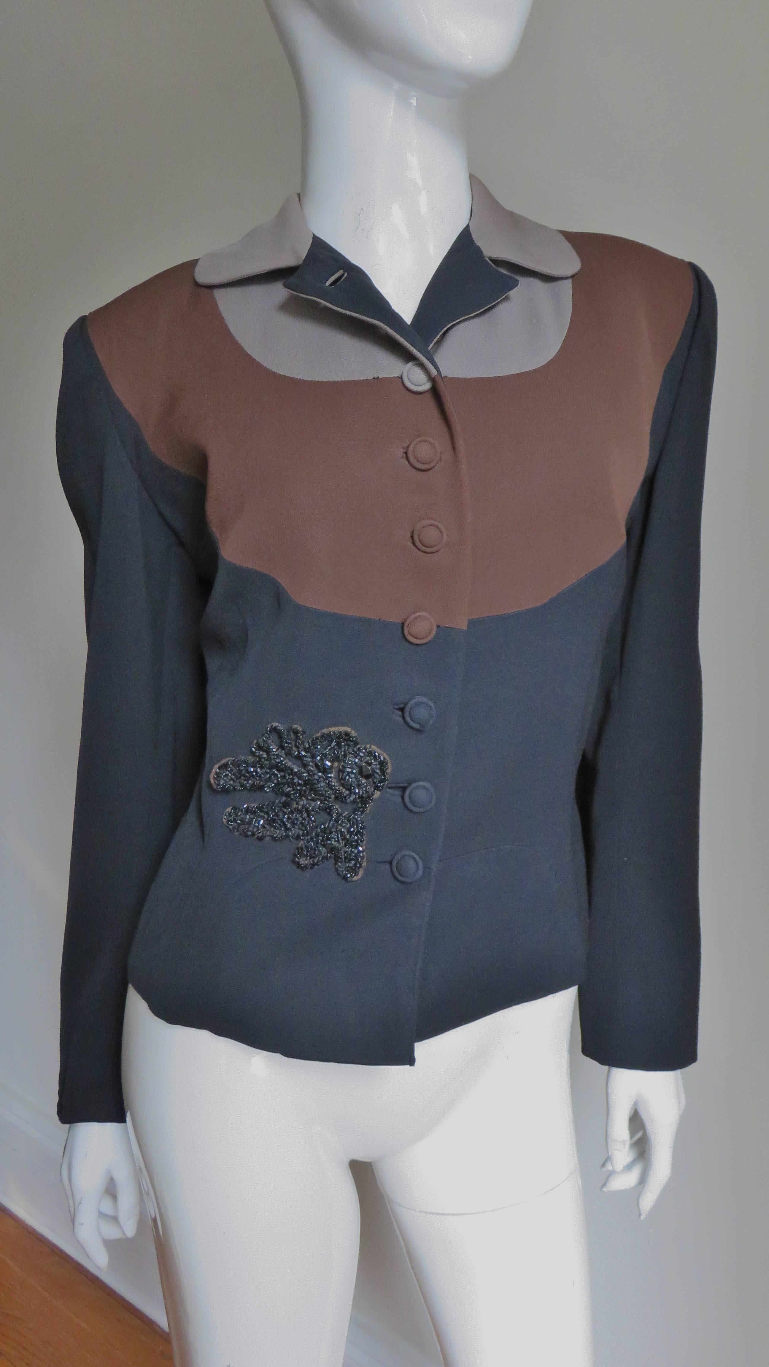 Women's Eisenberg Originals 1950s Color Block Jacket