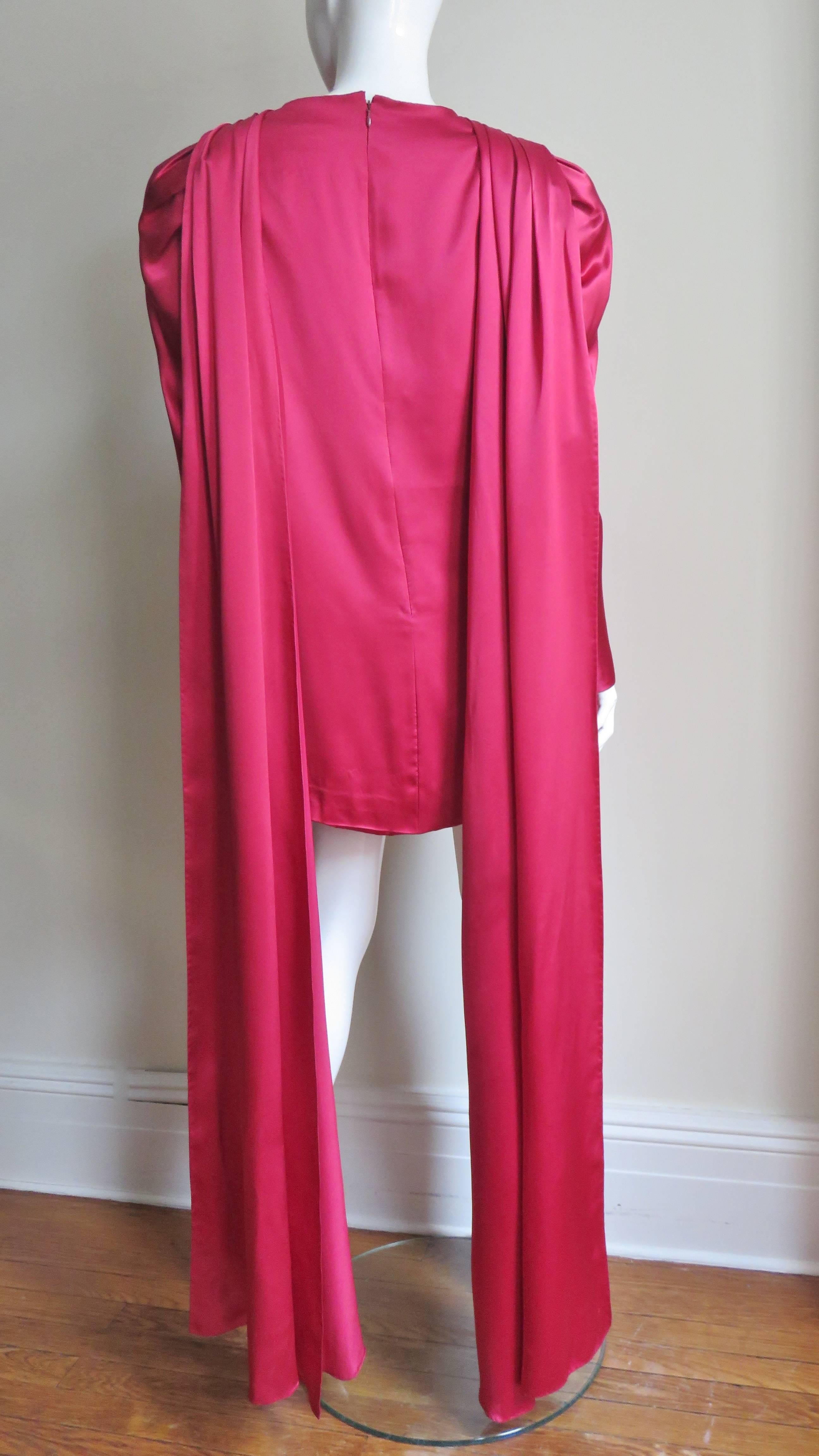 1980s Wallace Charles Contreri Dress With Draping 3