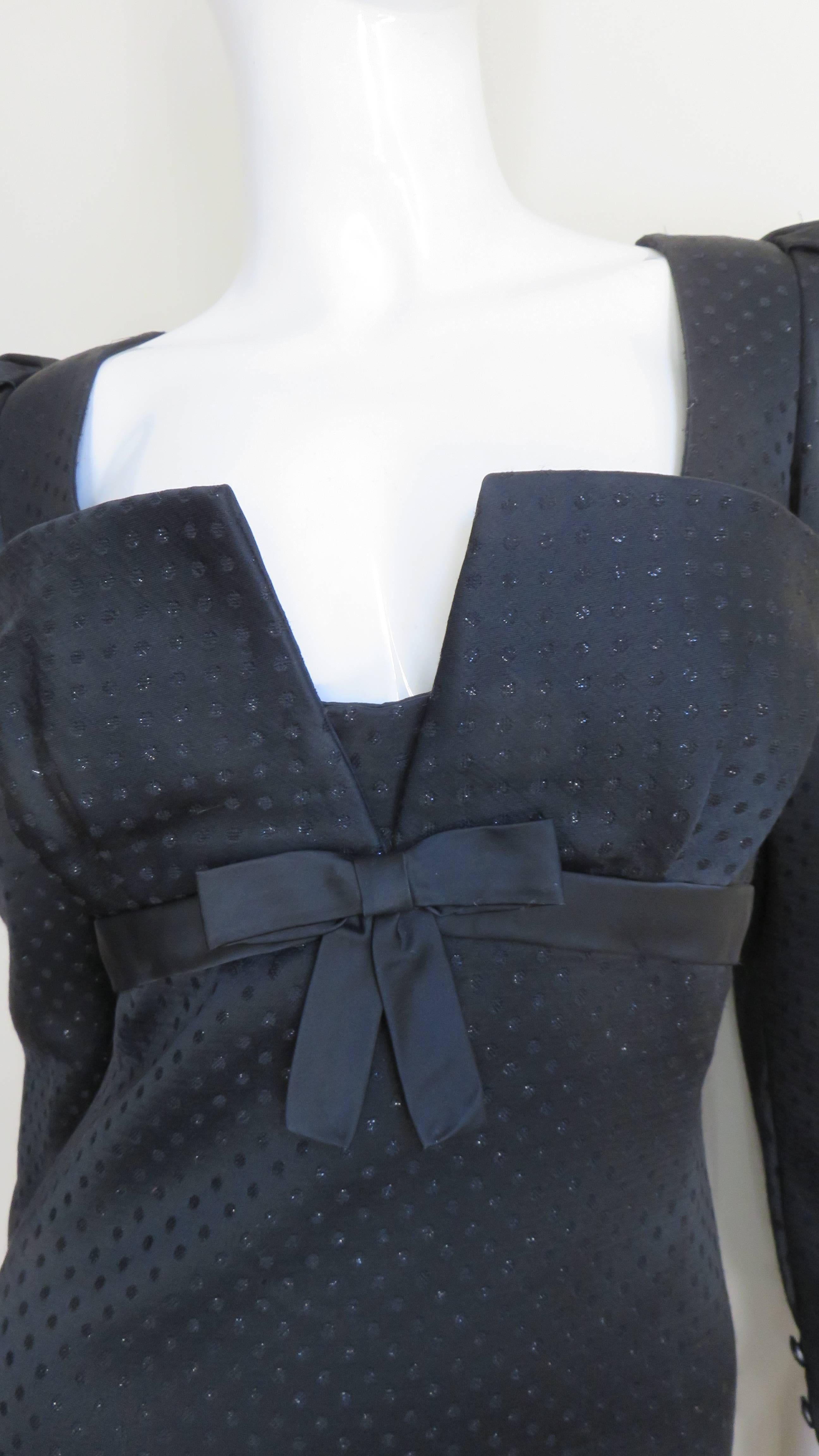 Renato Balestra Silk Dress 1990s In Excellent Condition For Sale In Water Mill, NY
