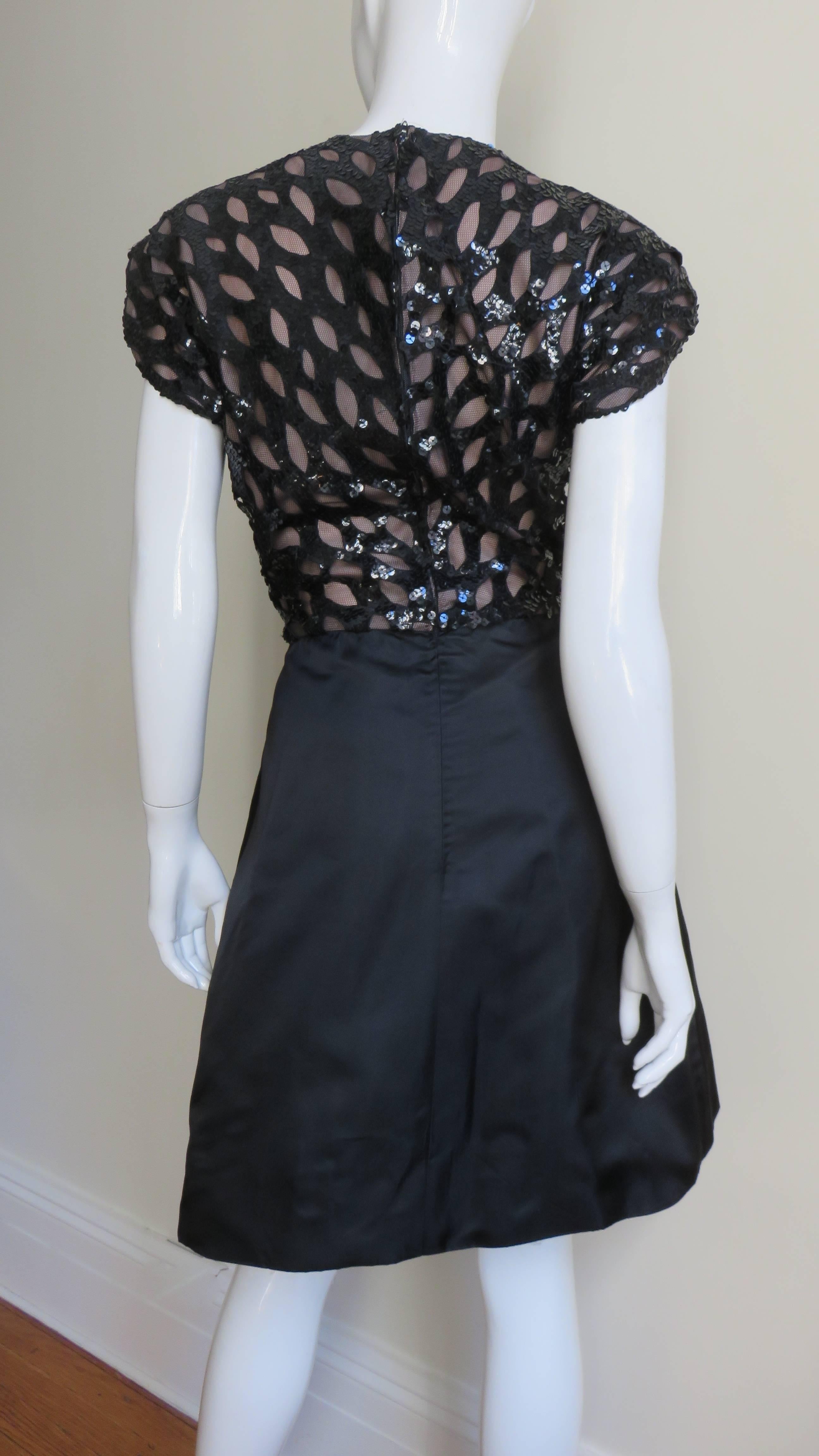 Scaasi Boutique Sequin and Net Bodice For Sale 4