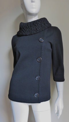 1960s Gino Paoli Ruched Collar Jacket