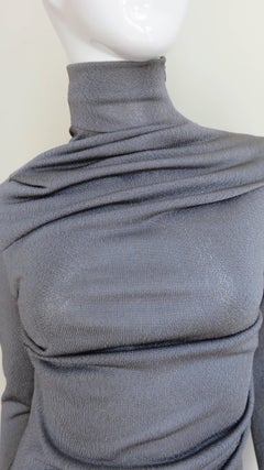 Alexander McQueen New Draped Silk Top 1999