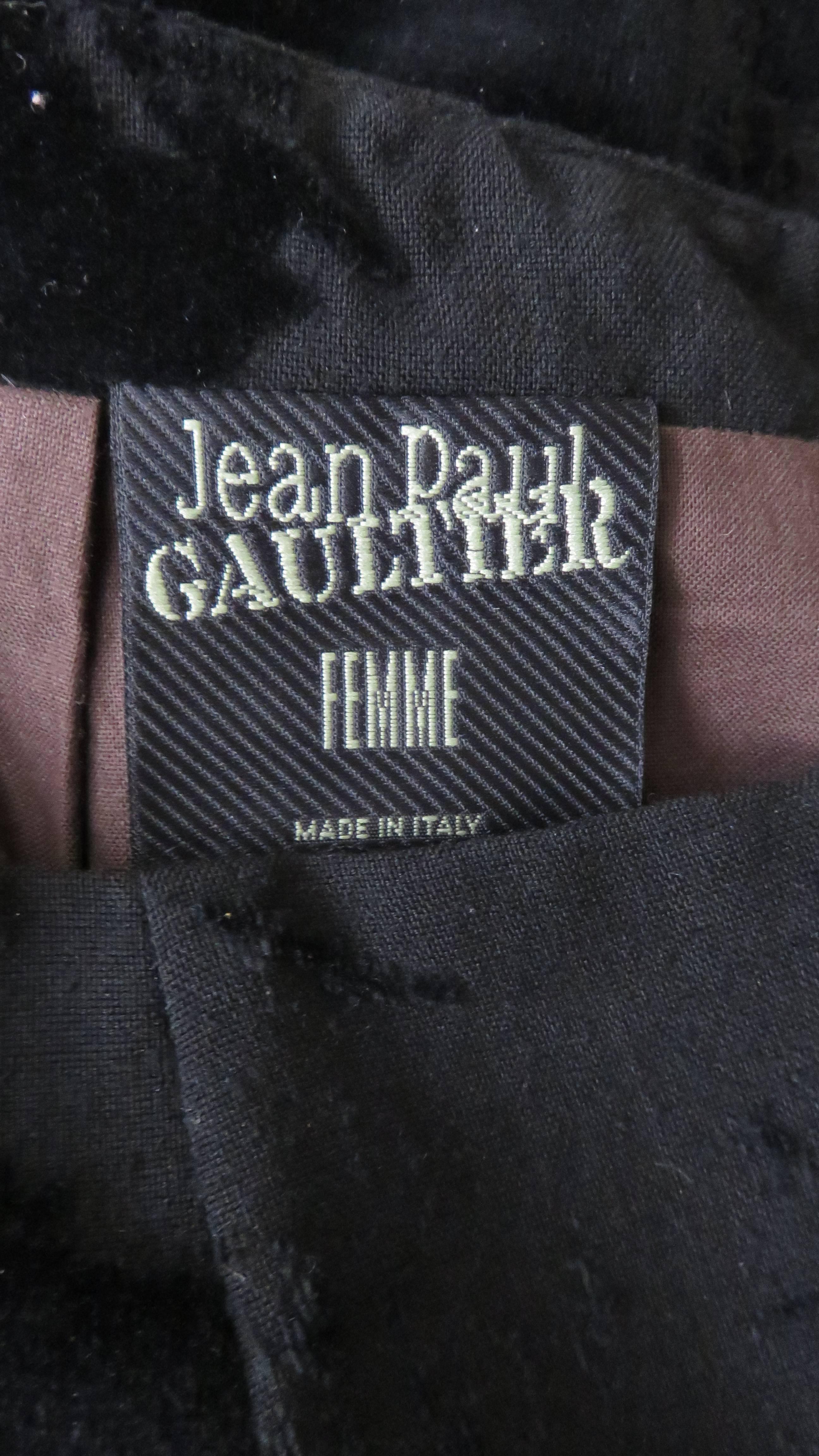Jupe Jean Paul Gaultier avec pochette à fermeture éclair 1990 en vente 4