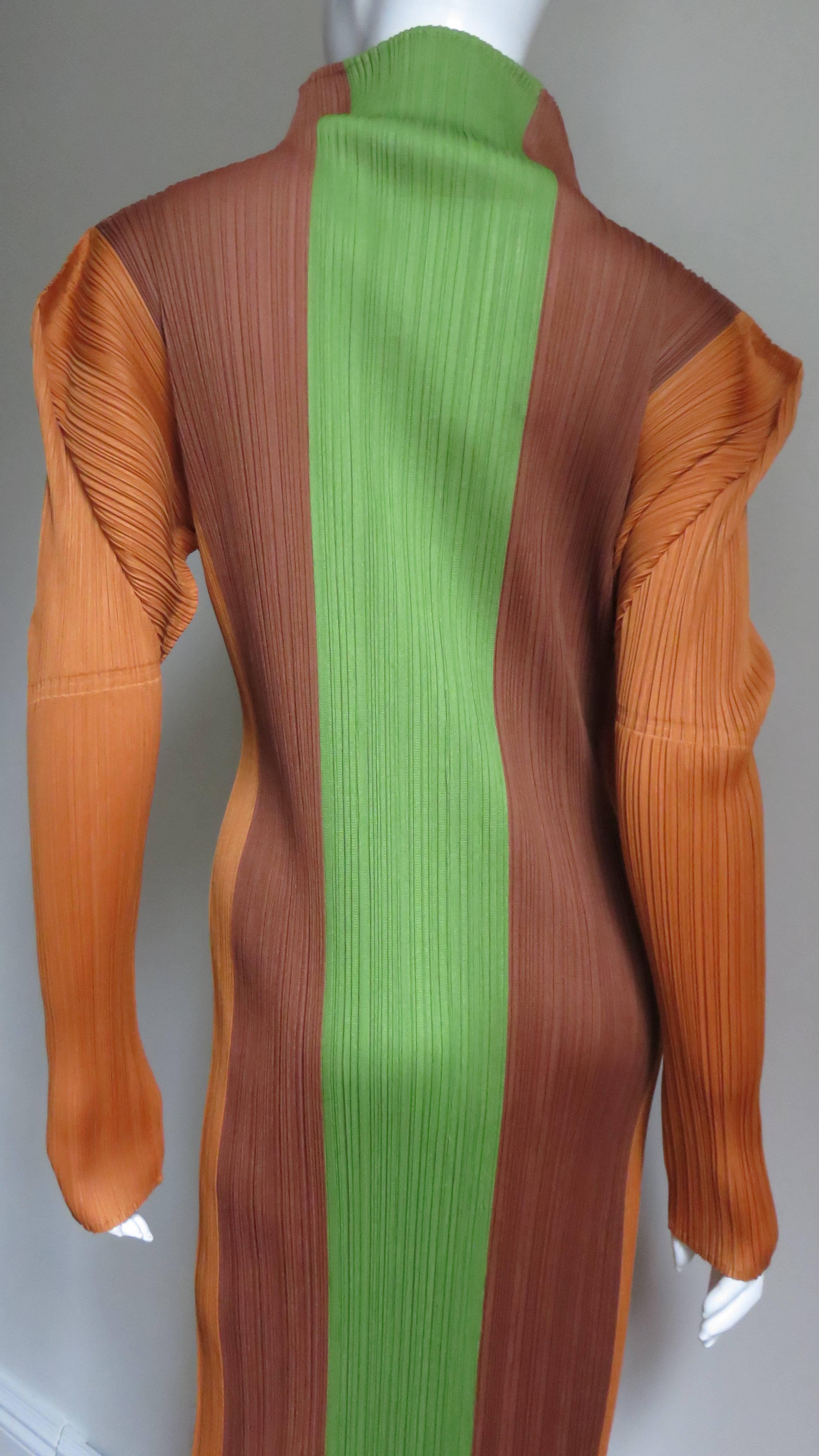 Issey Miyake Color Block Maxi Dress 1990s For Sale 2