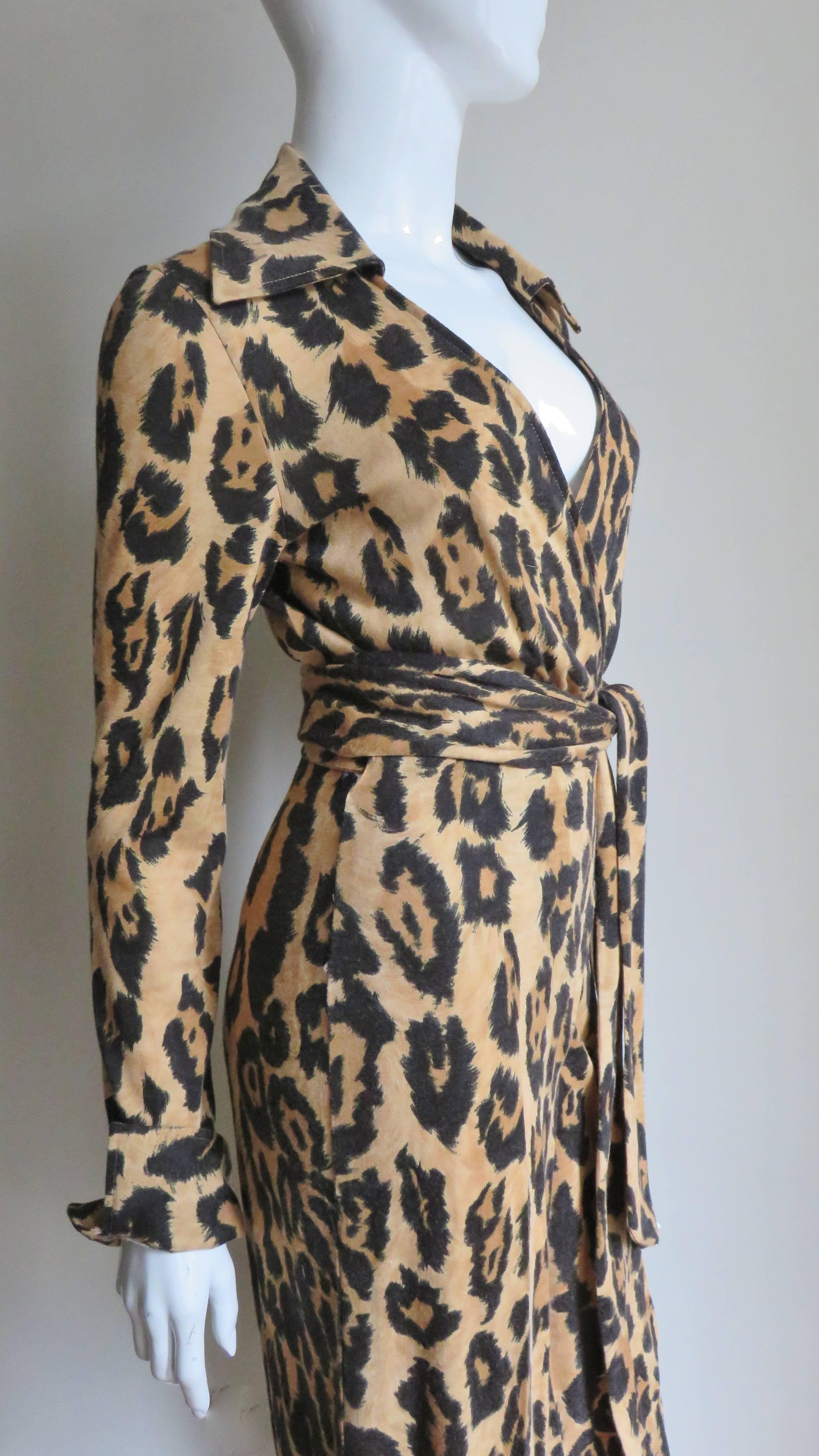 Diane Von Furstenberg Iconic 1970s Wrap Jumpsuit For Sale 2