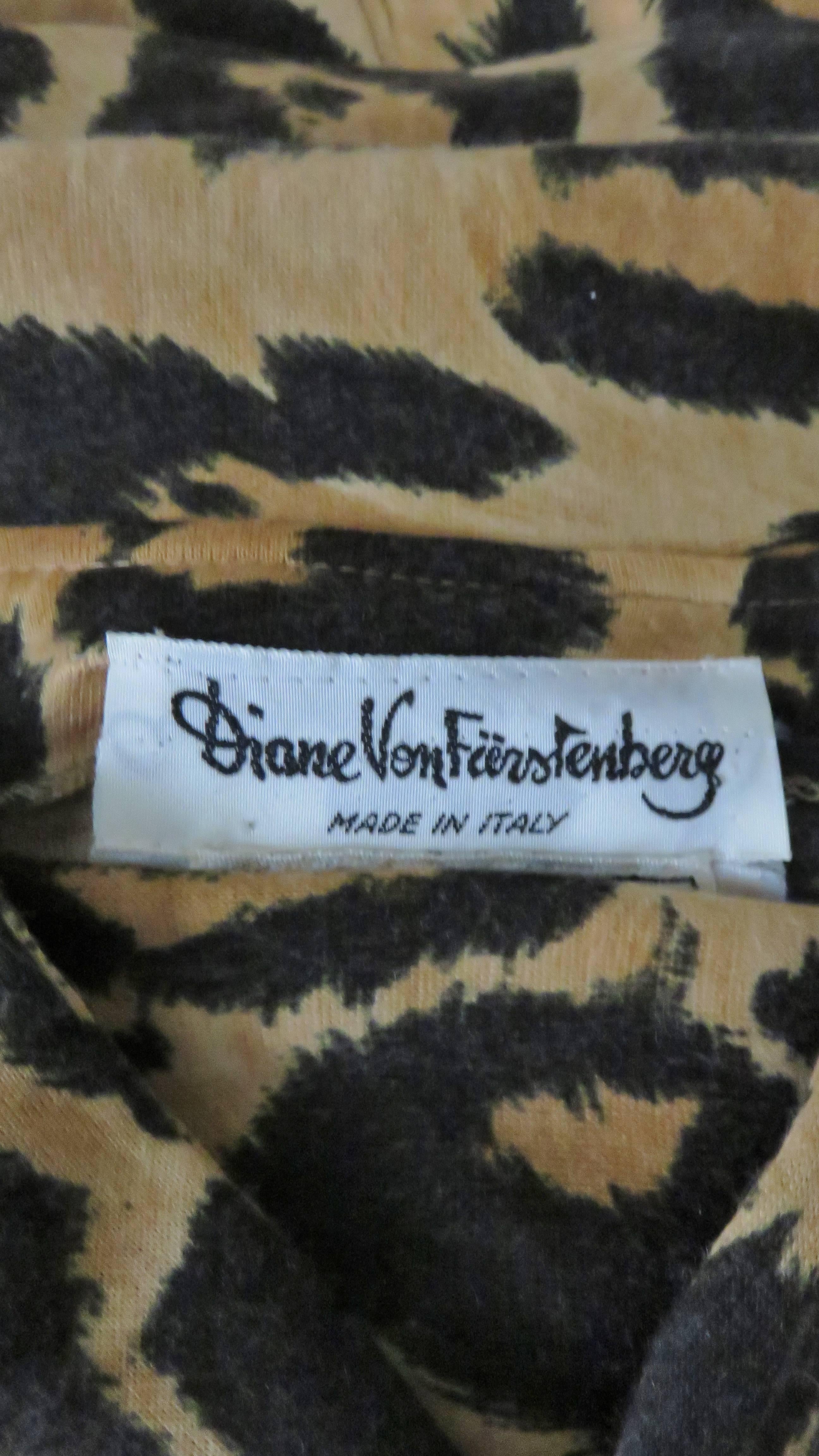 Diane Von Furstenberg Iconic 1970s Wrap Jumpsuit For Sale 6