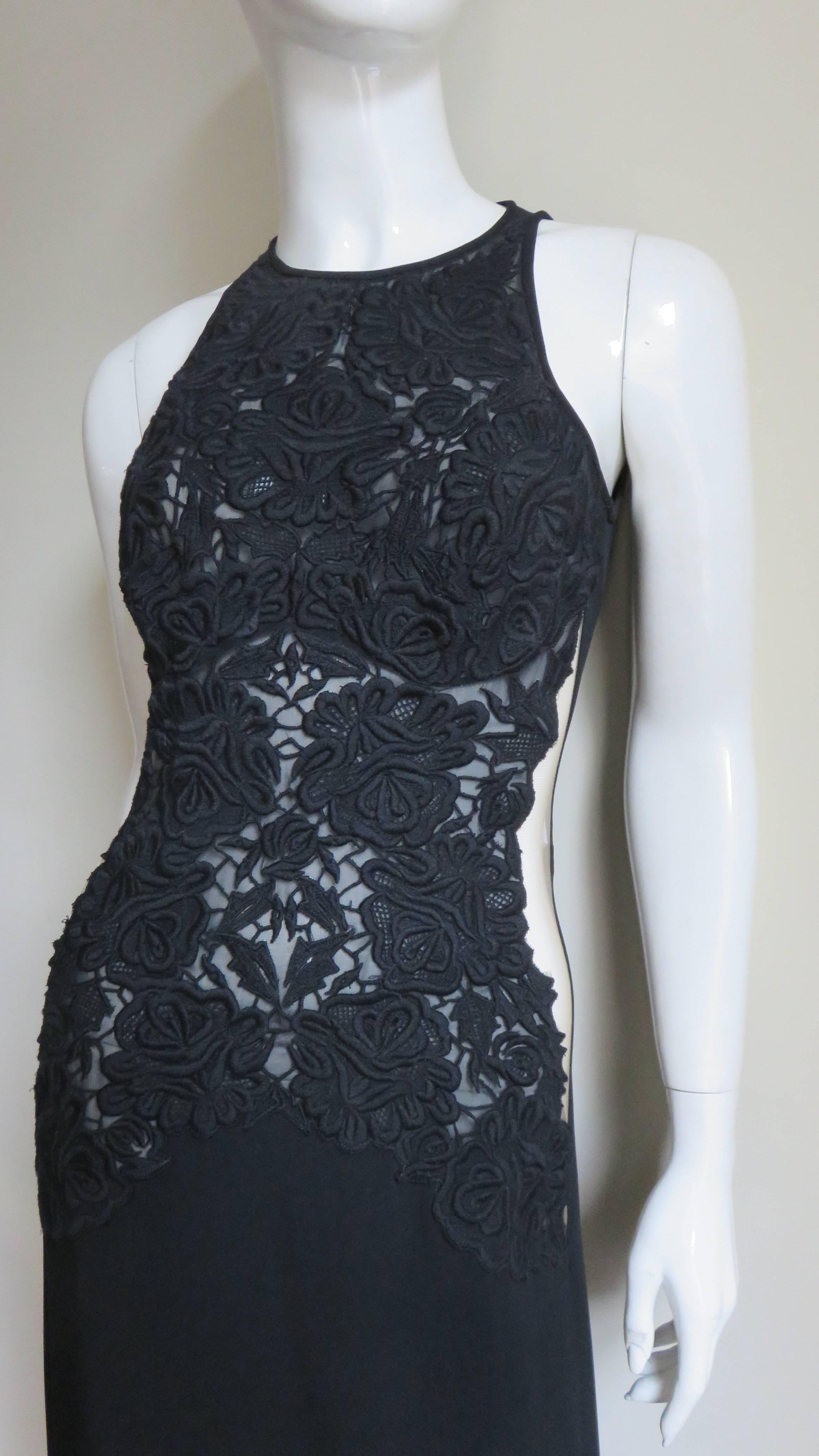 Stella McCartney Gown with Cut out Waist In Good Condition For Sale In Water Mill, NY