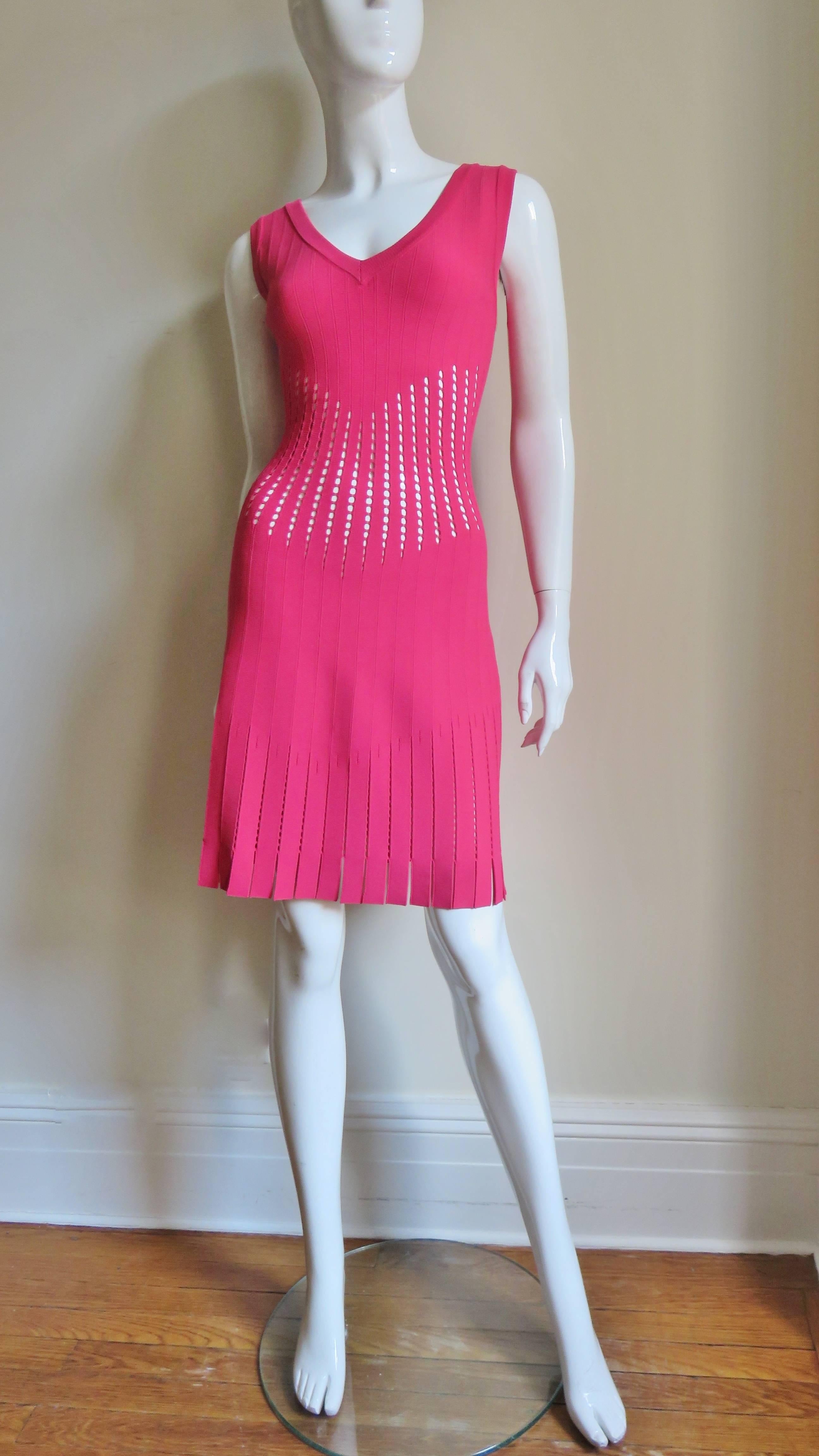 Alaia Dress With Perforations  1