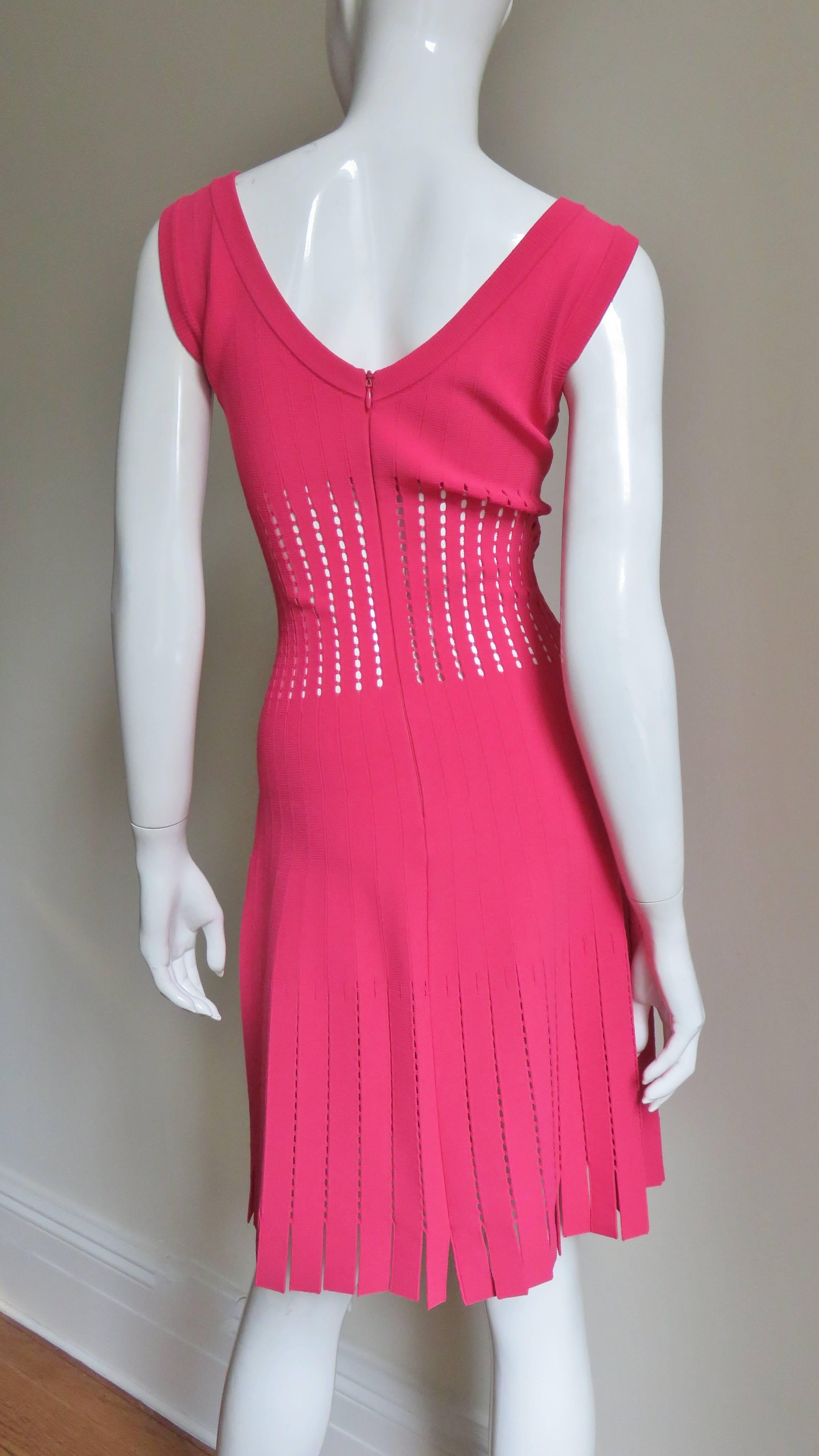 Alaia Dress With Perforations  3