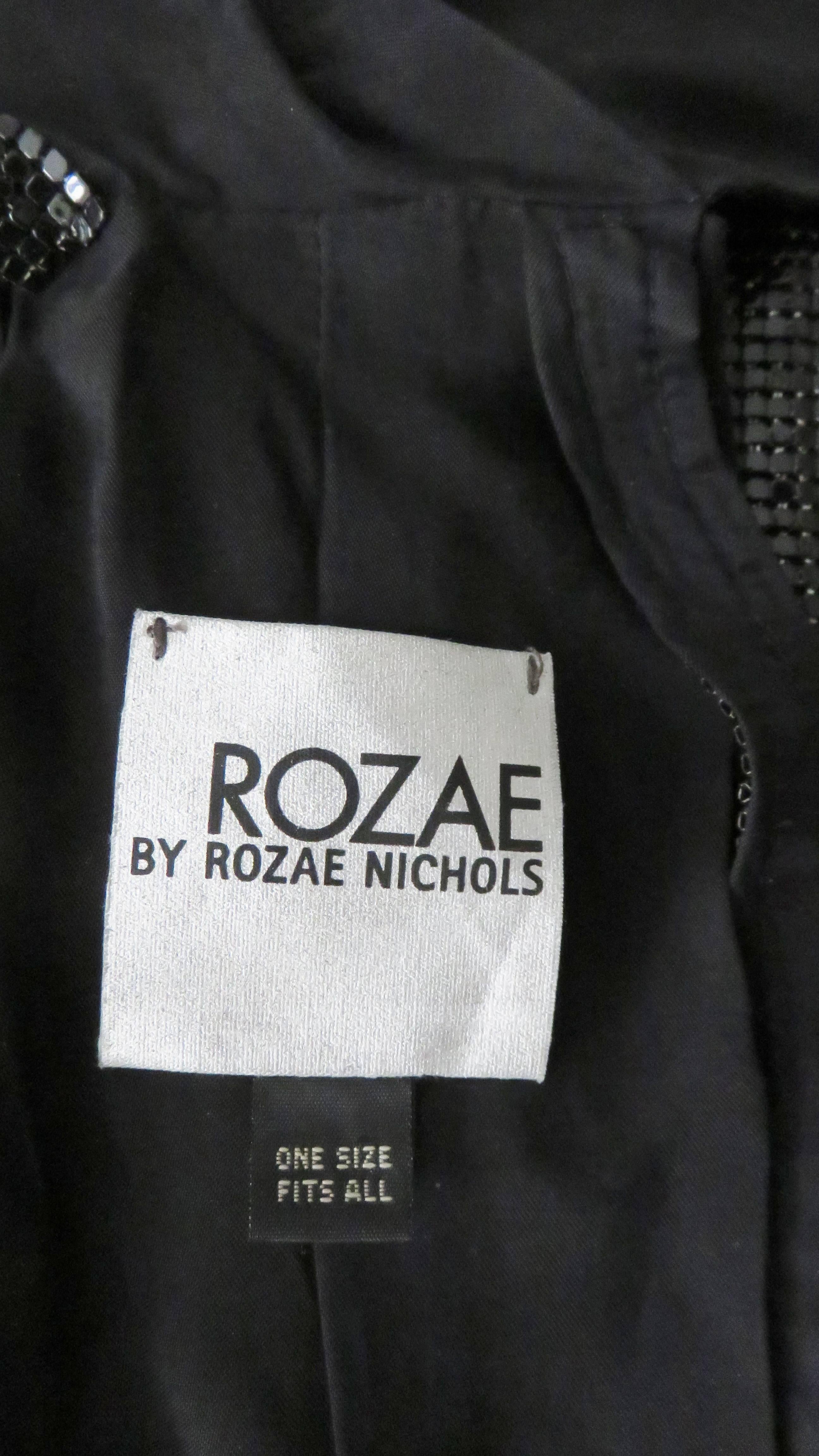 Rozae Nichols Chain Mail Metal Mesh Body Jewelry Vest 2