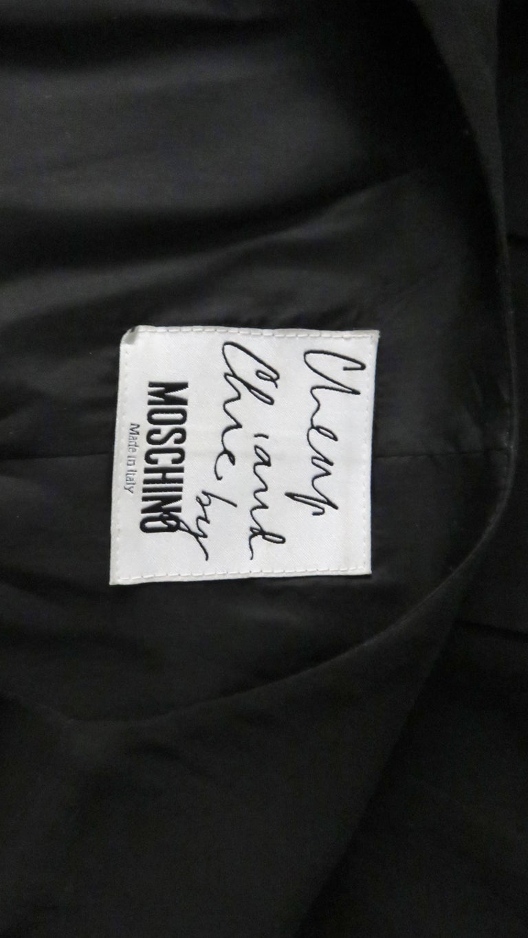  Moschino Carwash Hem Dress 1990s For Sale 8