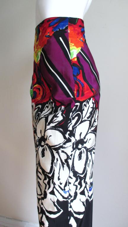 1990s Gianni Versace Couture Silk Faille Pants 3
