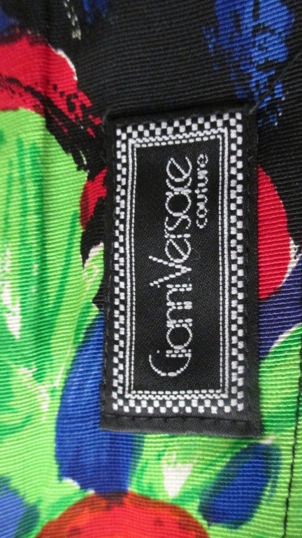 1990s Gianni Versace Couture Silk Faille Pants 6