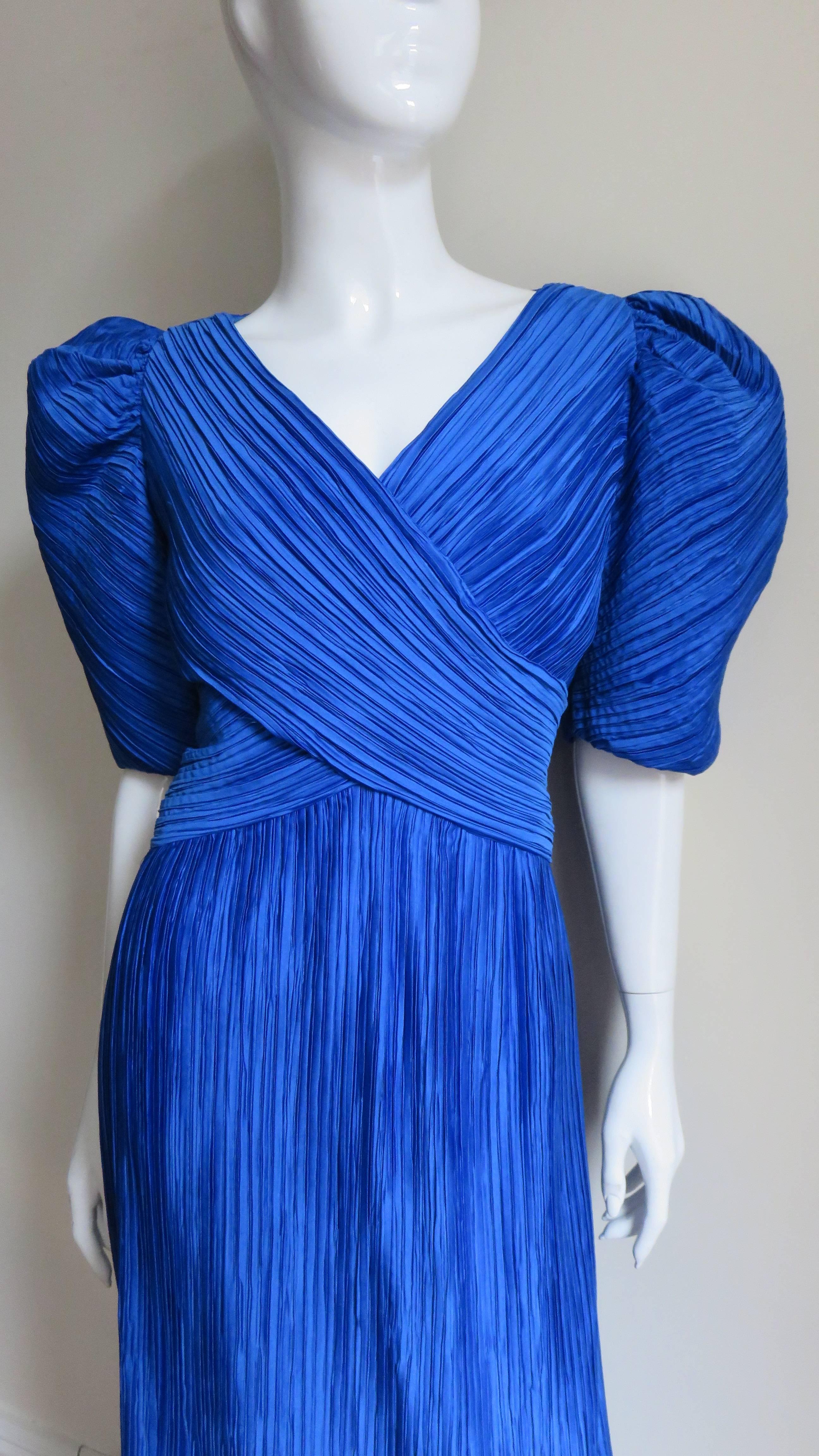  Richilene Wrap Dress 1980s In Good Condition In Water Mill, NY