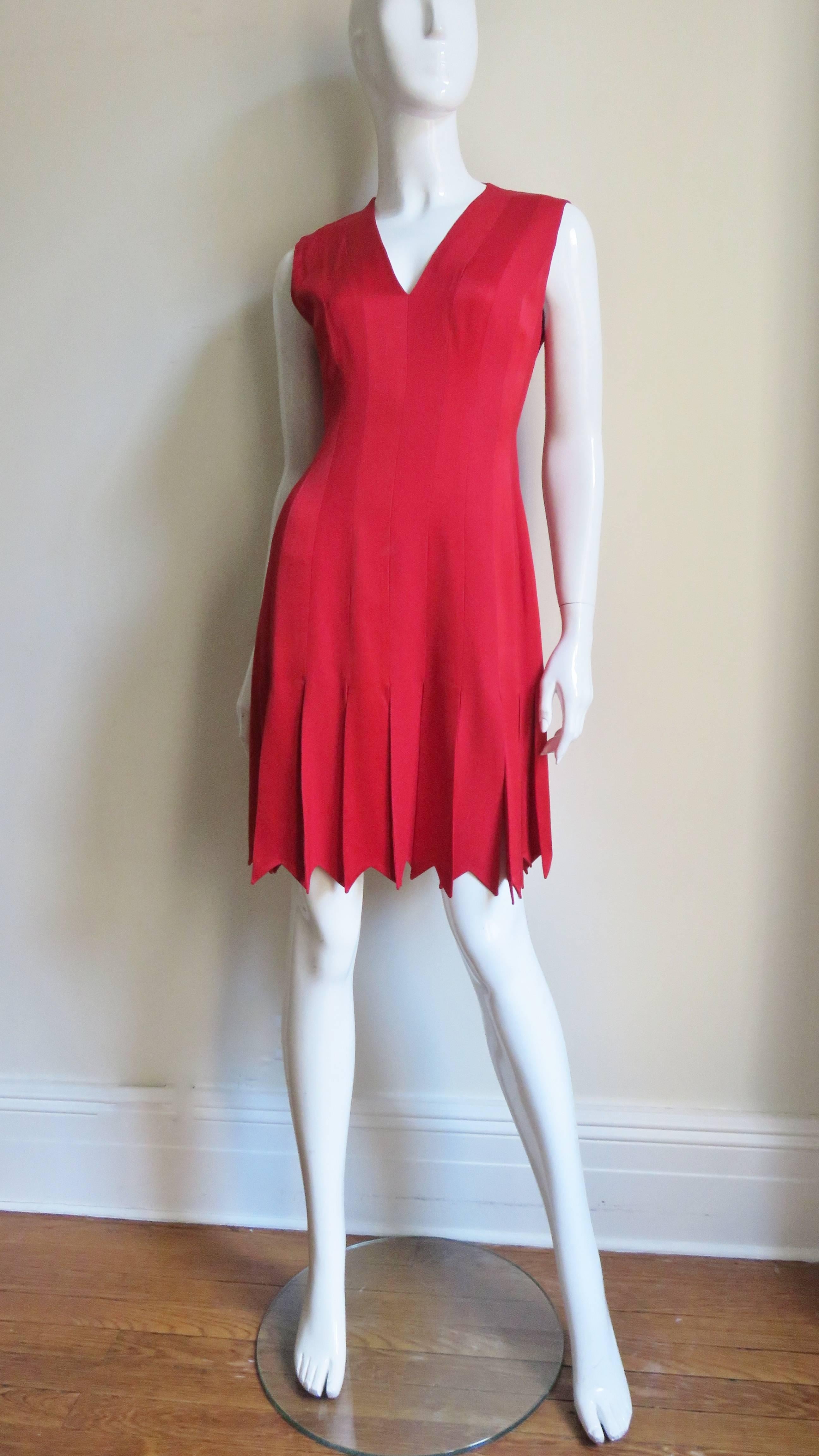  Moschino Dress with Car Wash Hem In Good Condition In Water Mill, NY