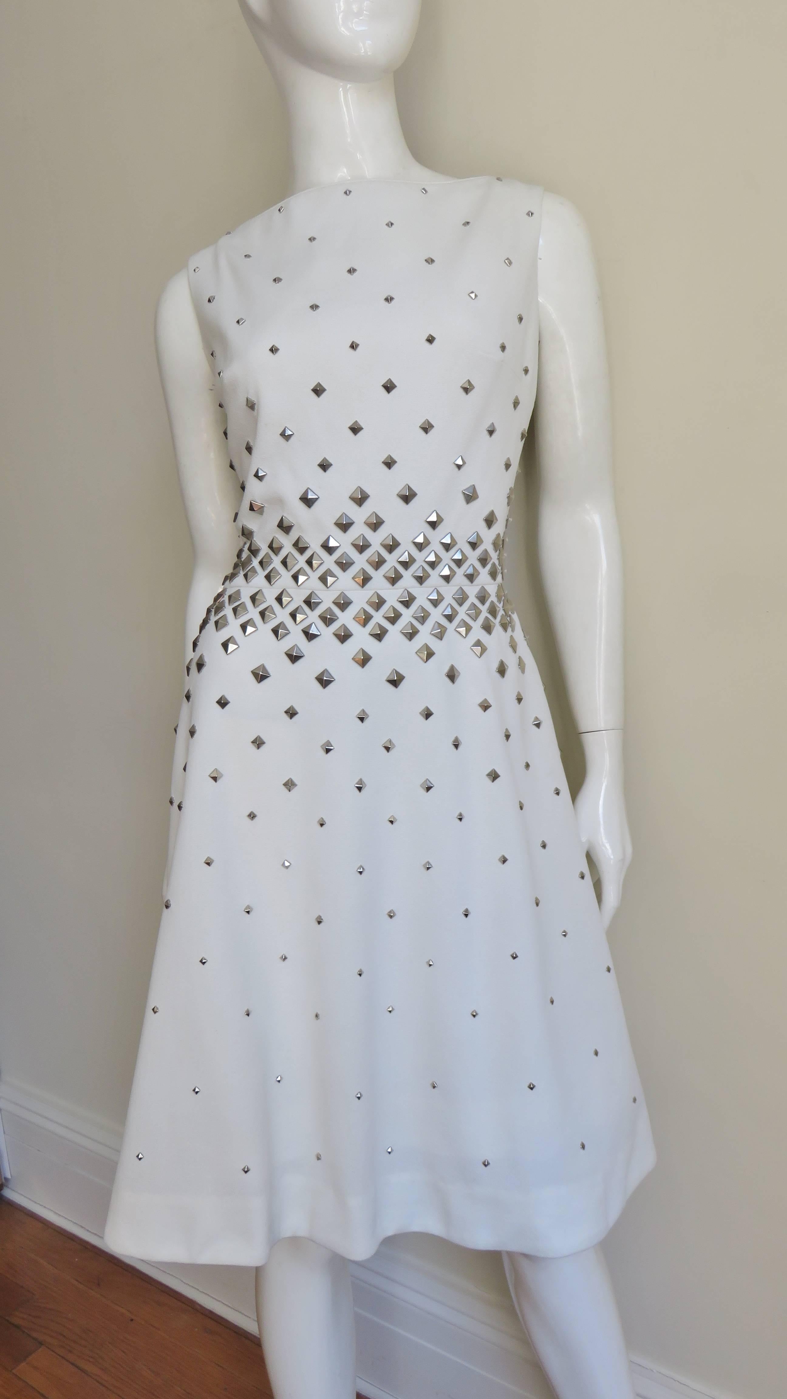 Gray  Sydney North Dress with Studs 1960s