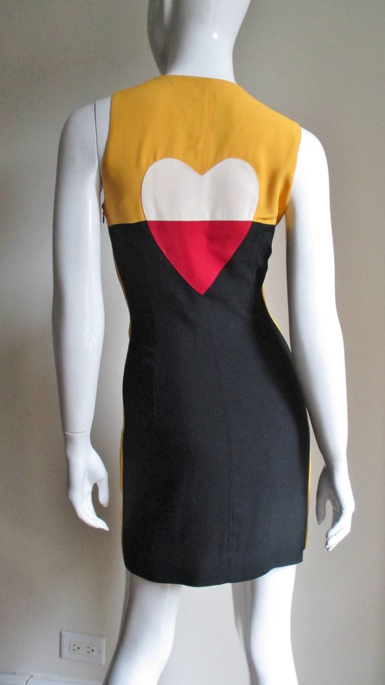 Women's Moschino Couture Color Block Heart Dress