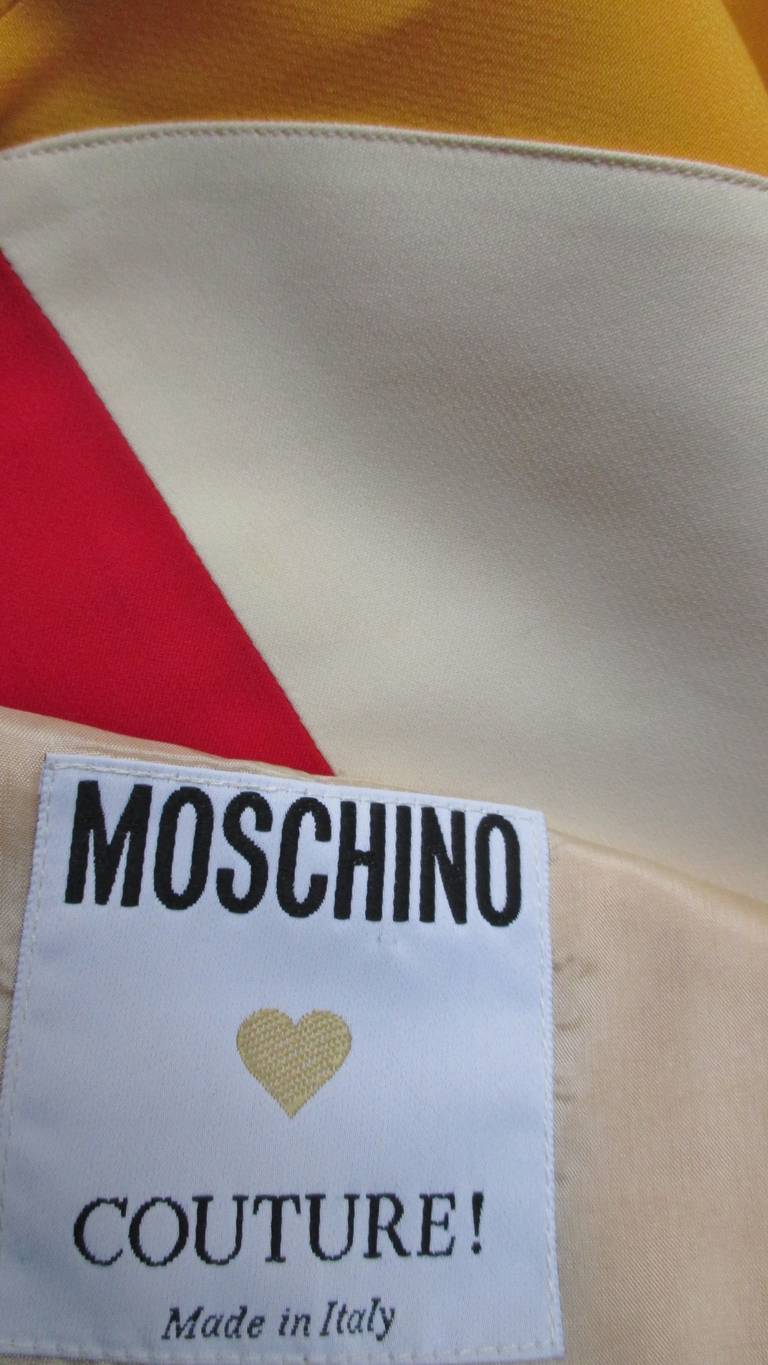 Moschino Couture Color Block Heart Dress 3