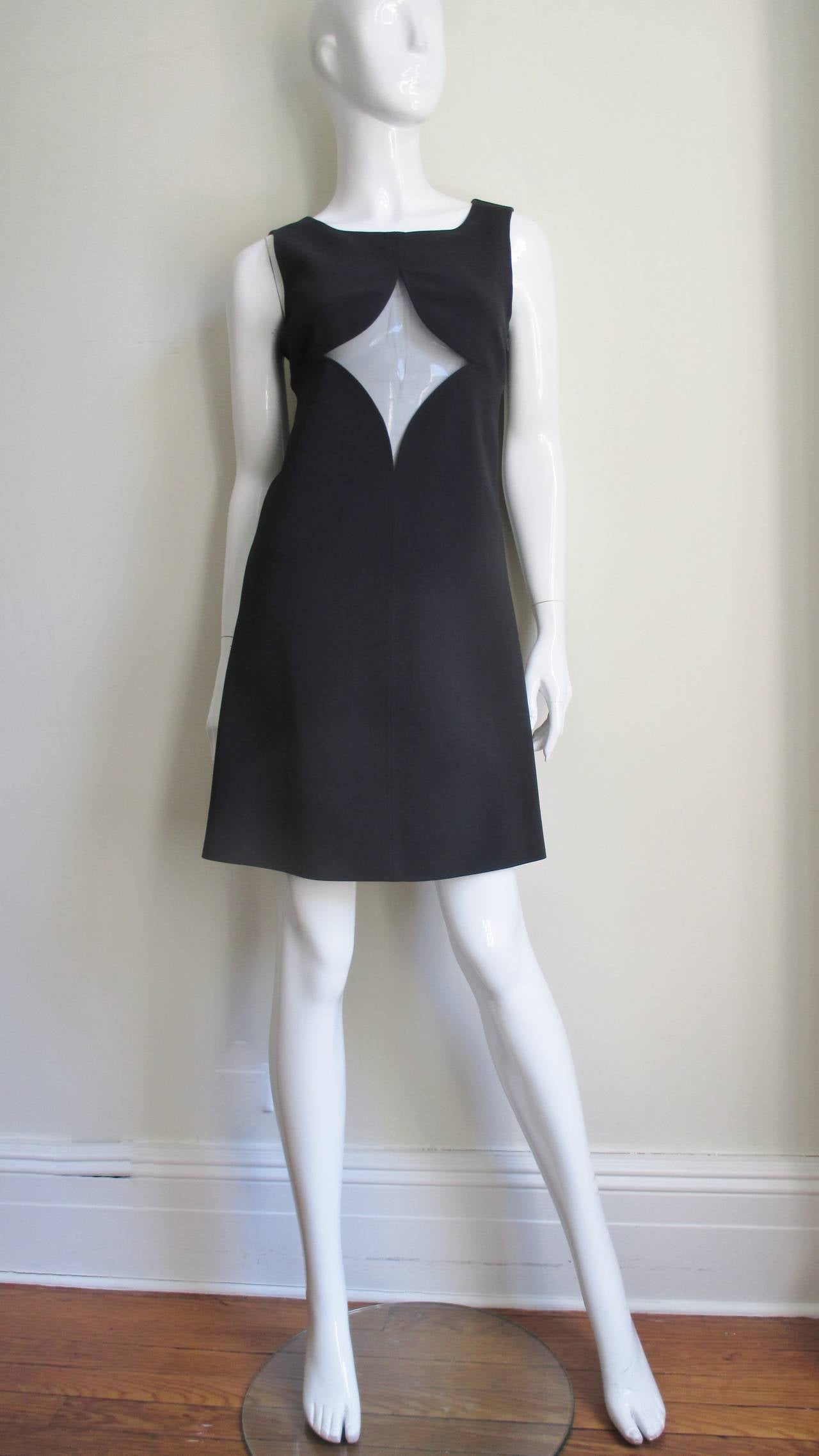  Courreges 1960s Dress with Cut outs In Good Condition In Water Mill, NY