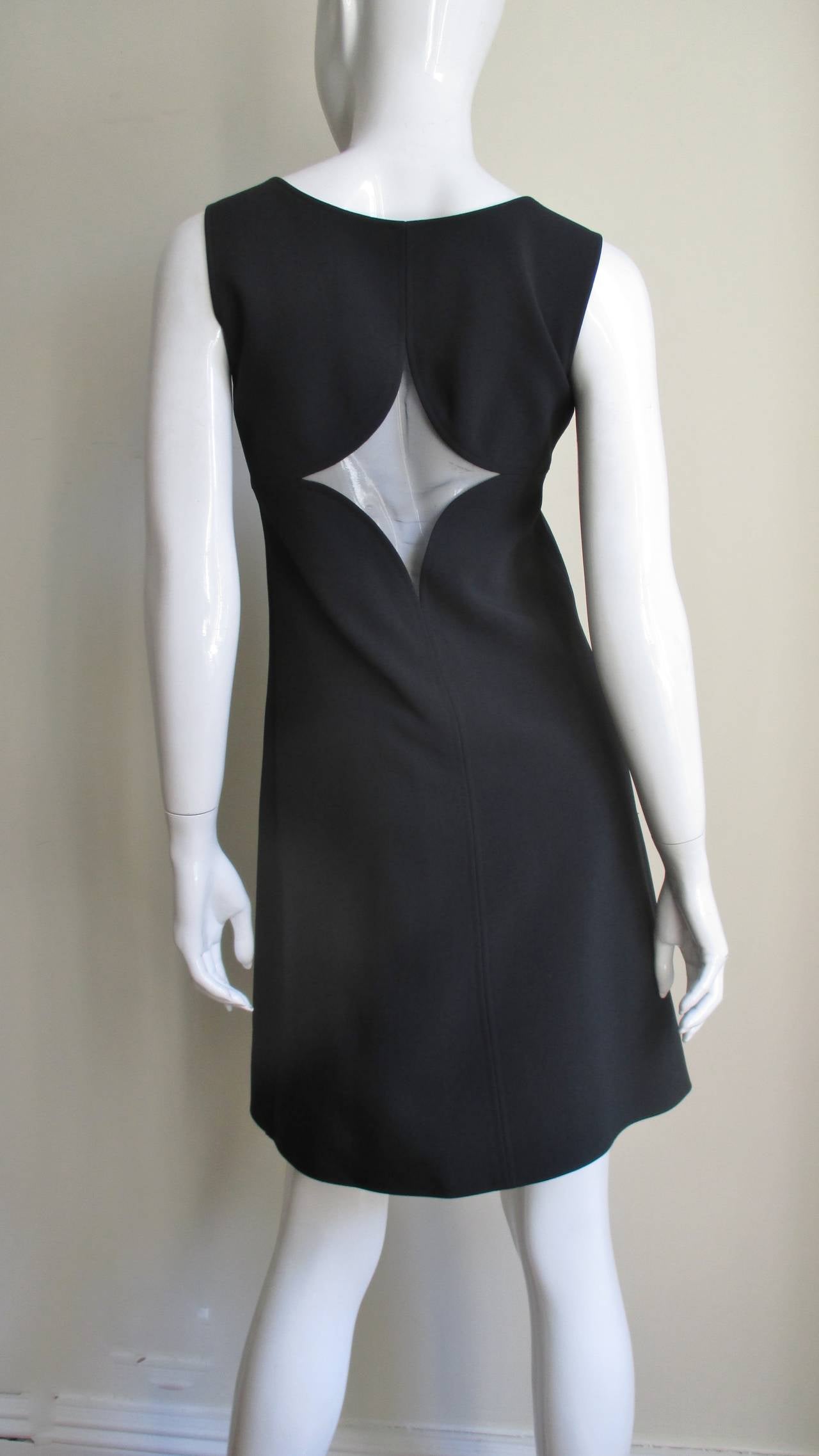 Women's  Courreges 1960s Dress with Cut outs