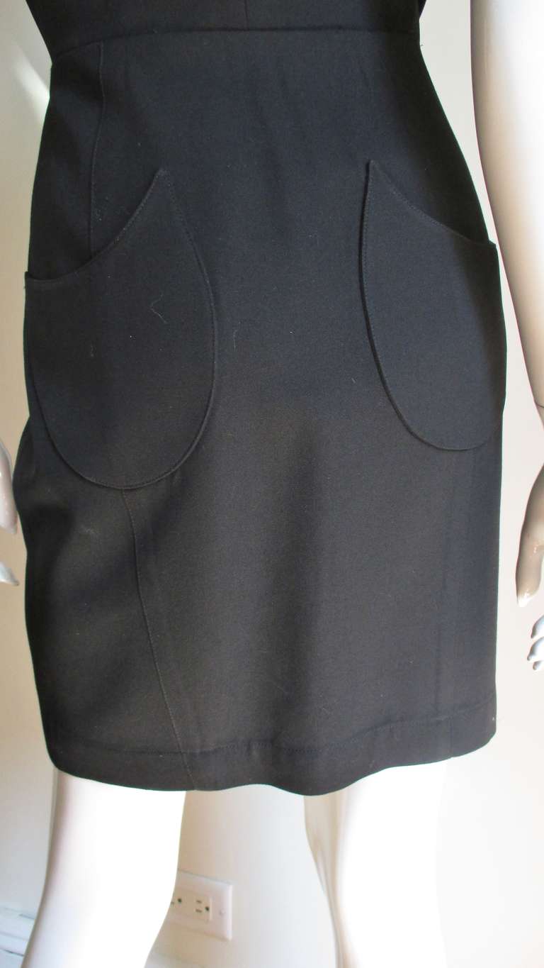 Thierry Mugler Backless Dress 1990s For Sale 2