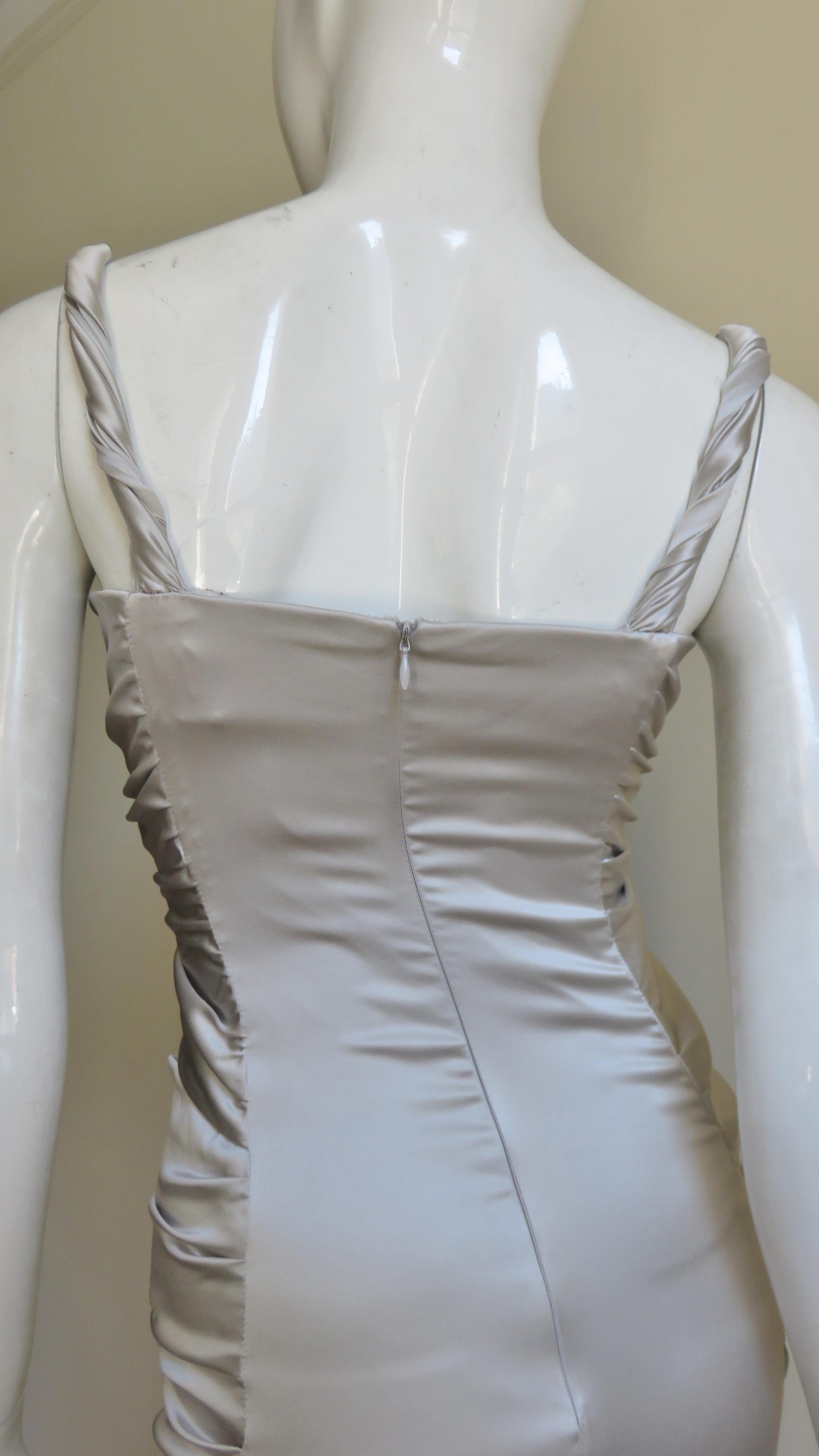 Dolce & Gabbana Silk Ruched Gown 11