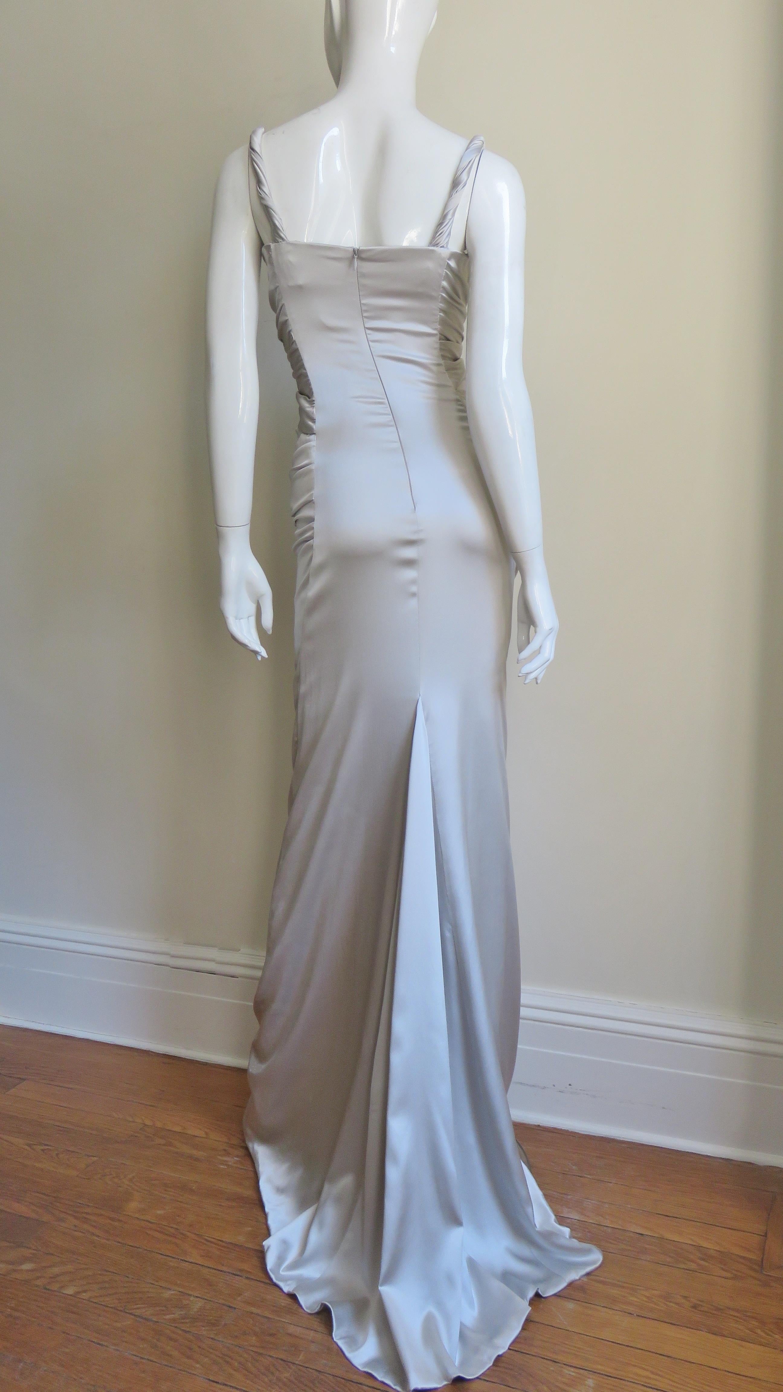 Dolce & Gabbana Silk Ruched Gown 13