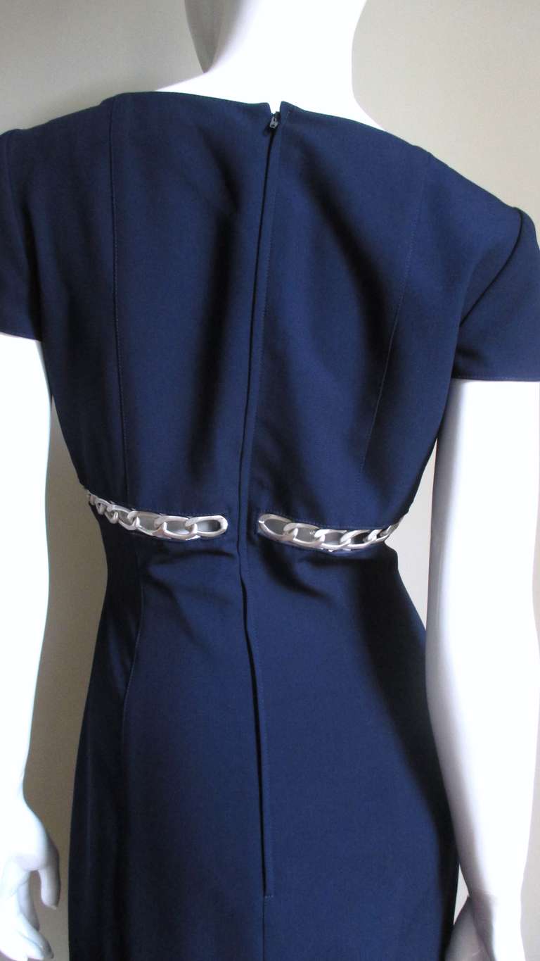 Thierry Mugler Chain Trim Dress For Sale 4
