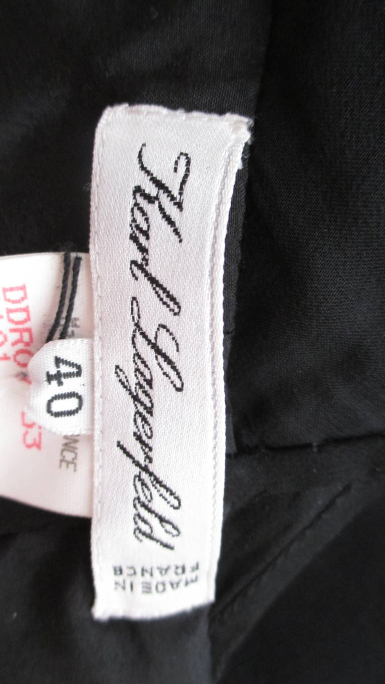 Karl Lagerfeld - Robe à ourlet écharpe des années 1990 en vente 9