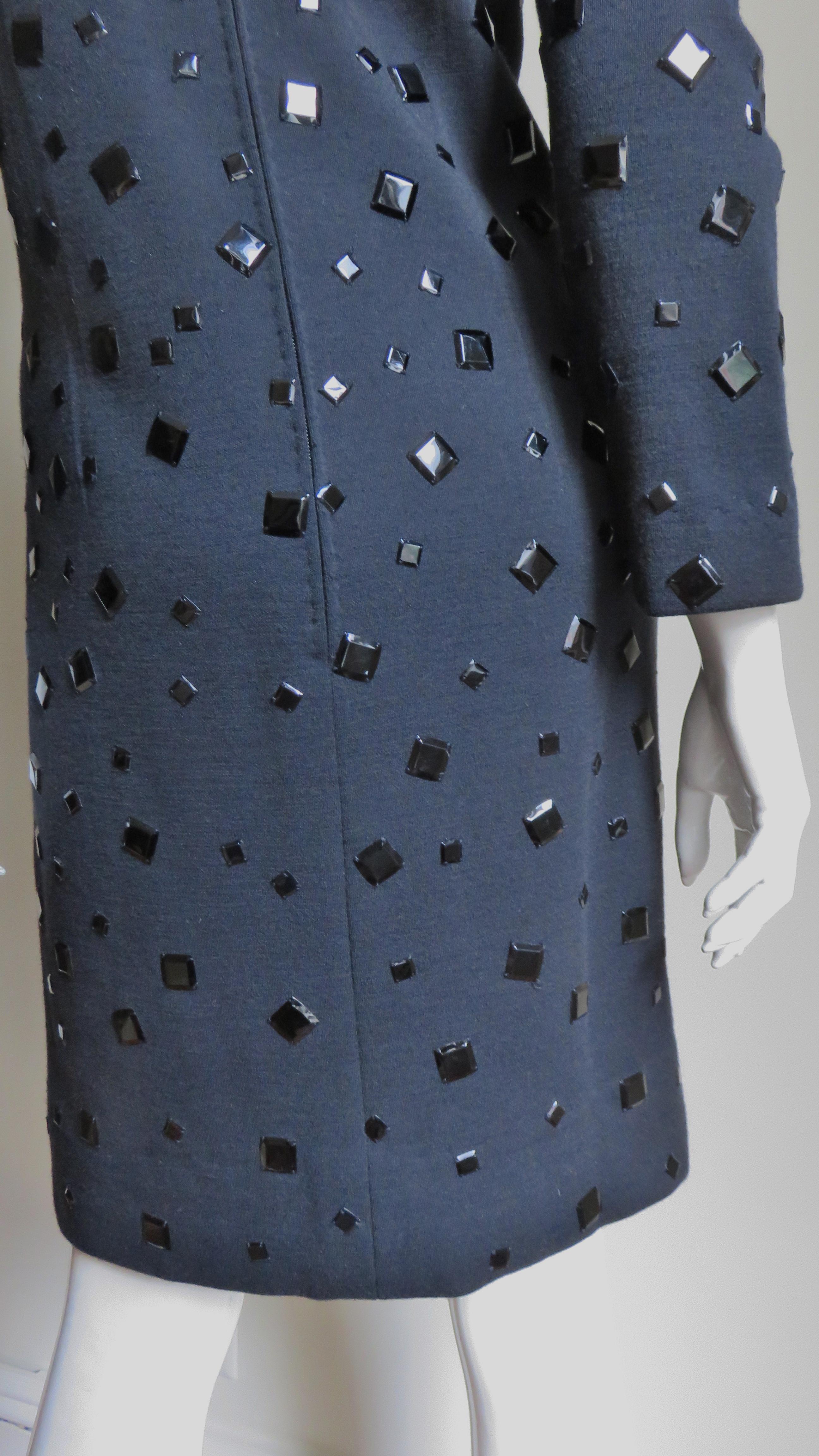 Givenchy Nouvelle Boutique Dress With Appliques 1980s For Sale 4