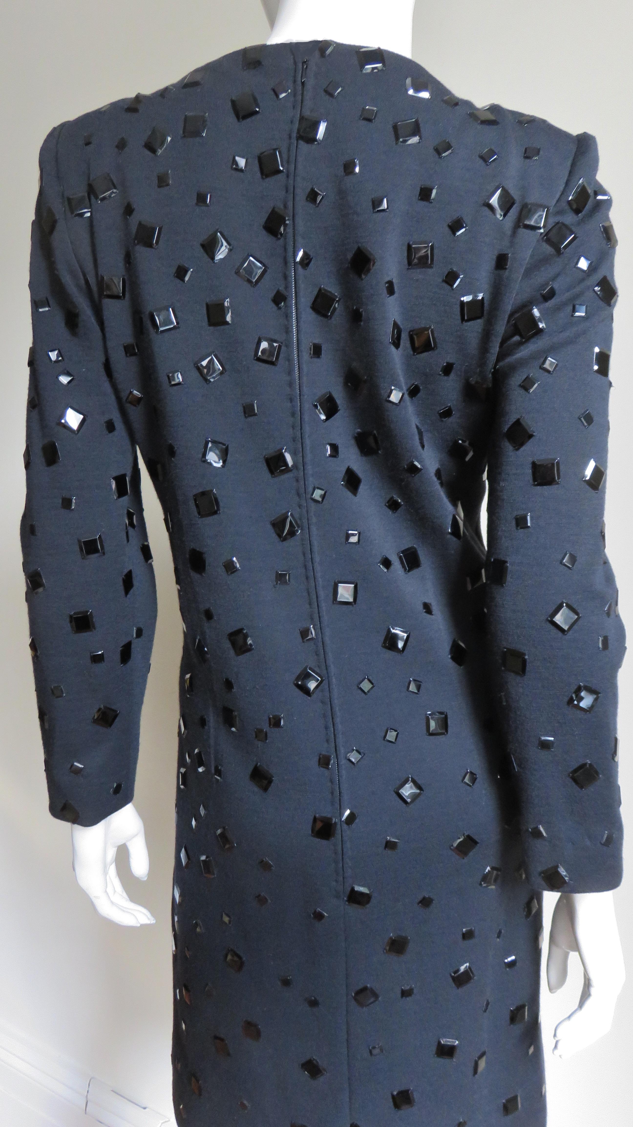 Robe Givenchy Nouvelle Boutique avec appliques des années 1980 en vente 2