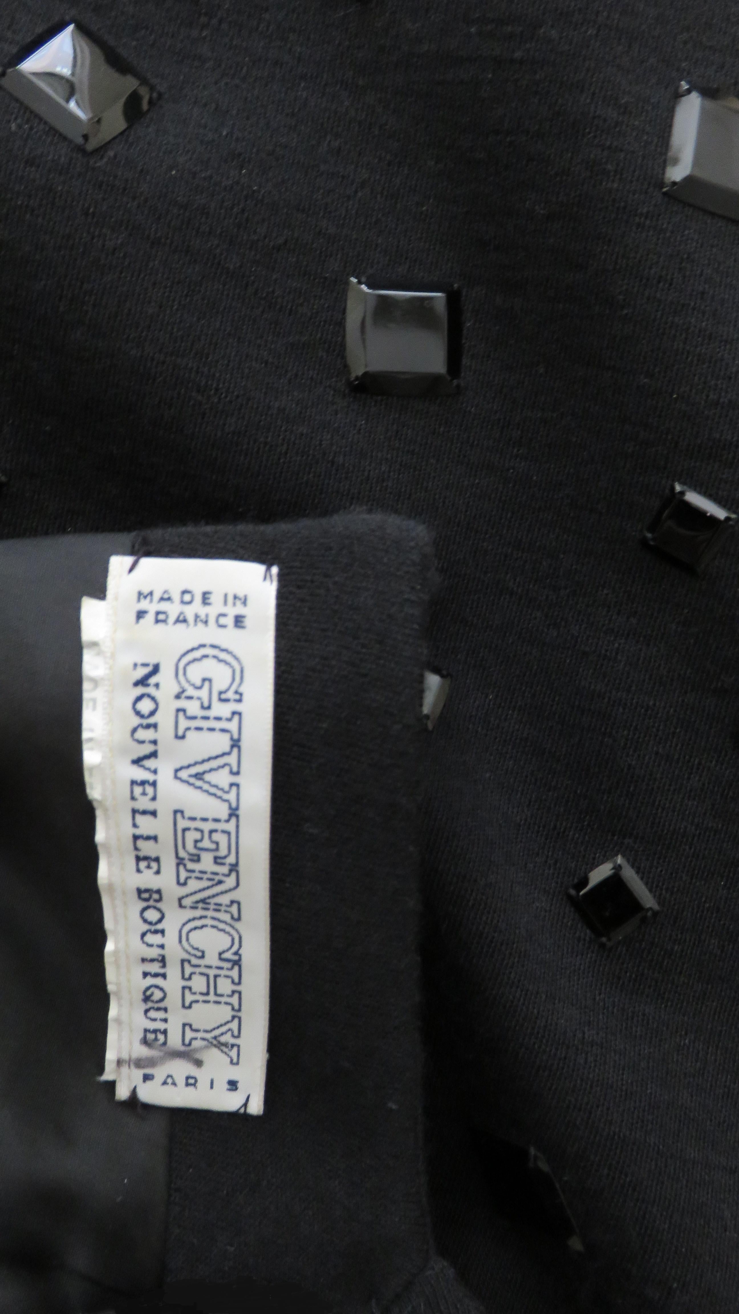 Robe Givenchy Nouvelle Boutique avec appliques des années 1980 en vente 6