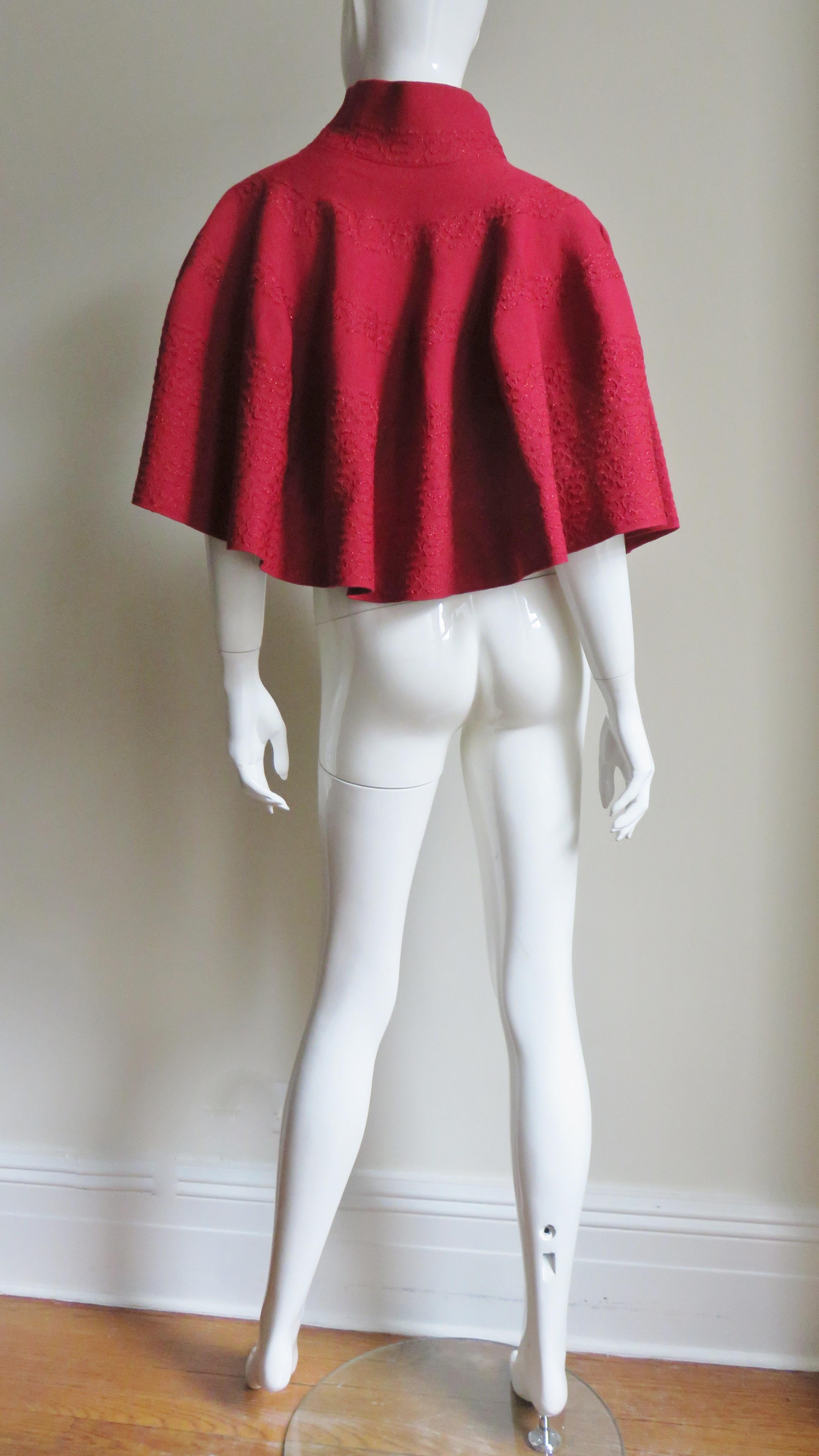  Alaia Cape Sweater 1980s For Sale 4