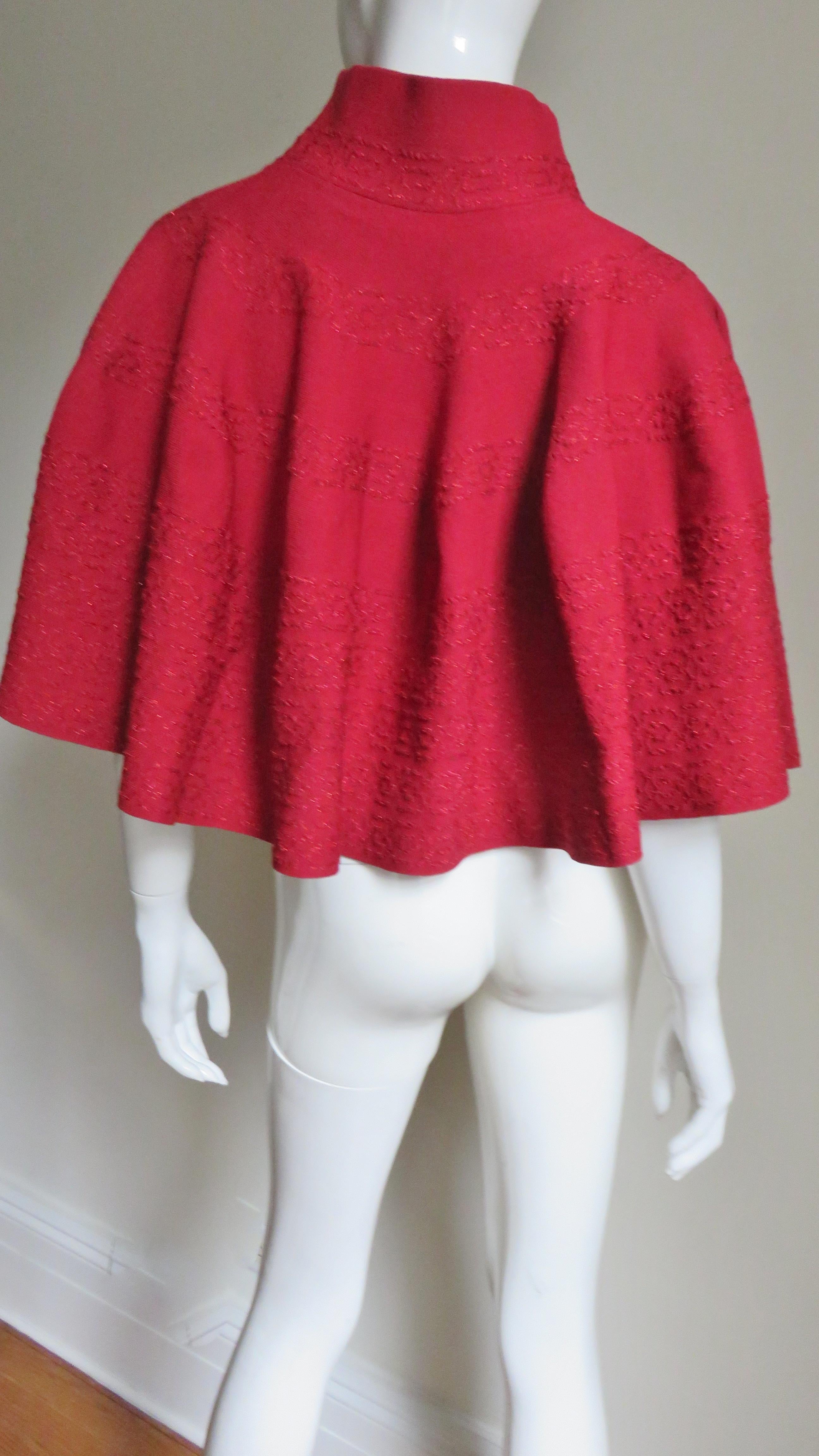  Alaia Cape Sweater 1980s For Sale 1