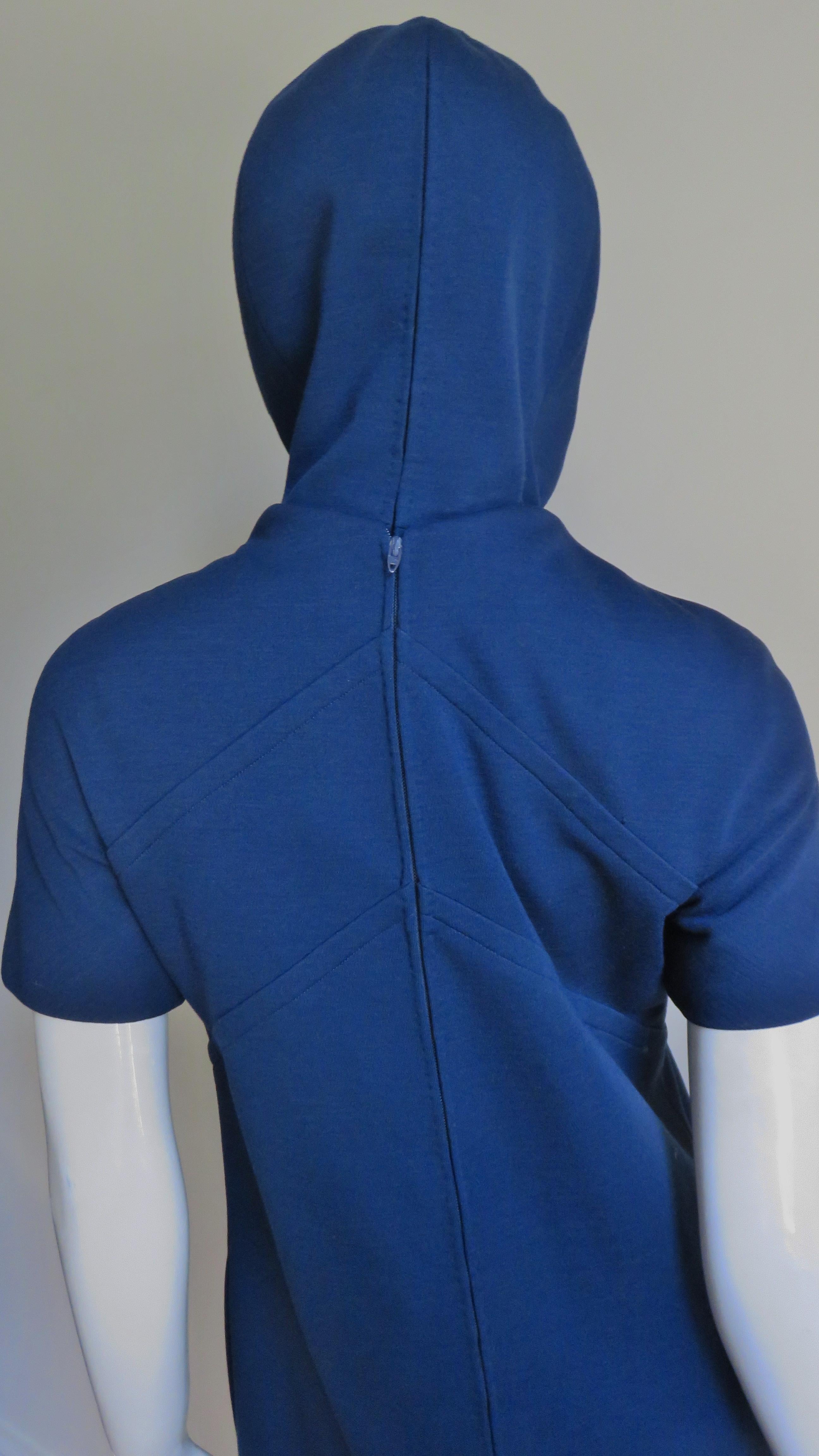 Pauline Trigere 1960s Dress and Hood For Sale 6