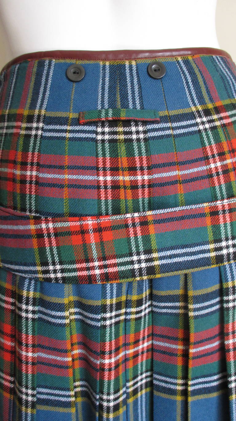 1990s Jean Paul Gaultier Belted Kilt In Good Condition In Water Mill, NY