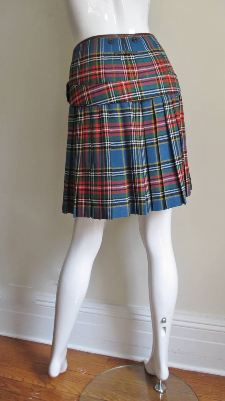Women's 1990s Jean Paul Gaultier Belted Kilt