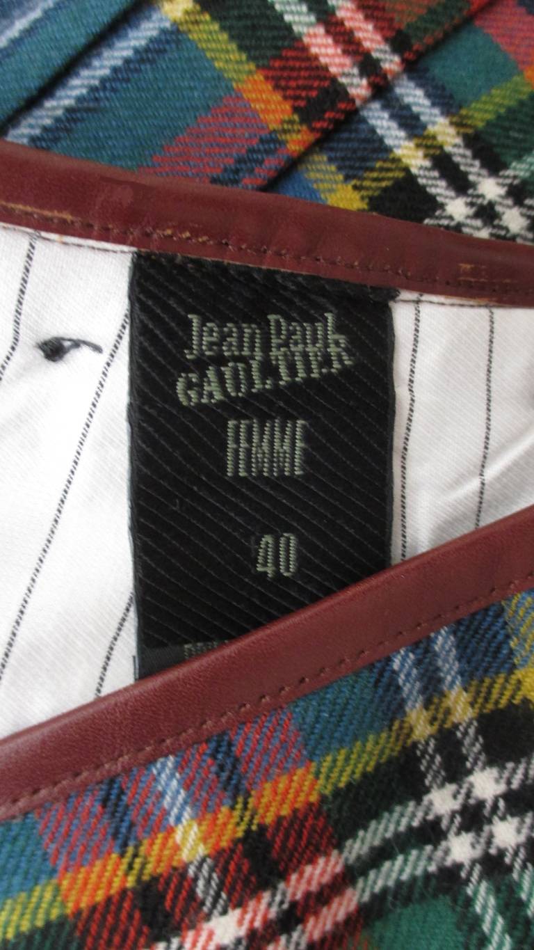 1990s Jean Paul Gaultier Belted Kilt 1