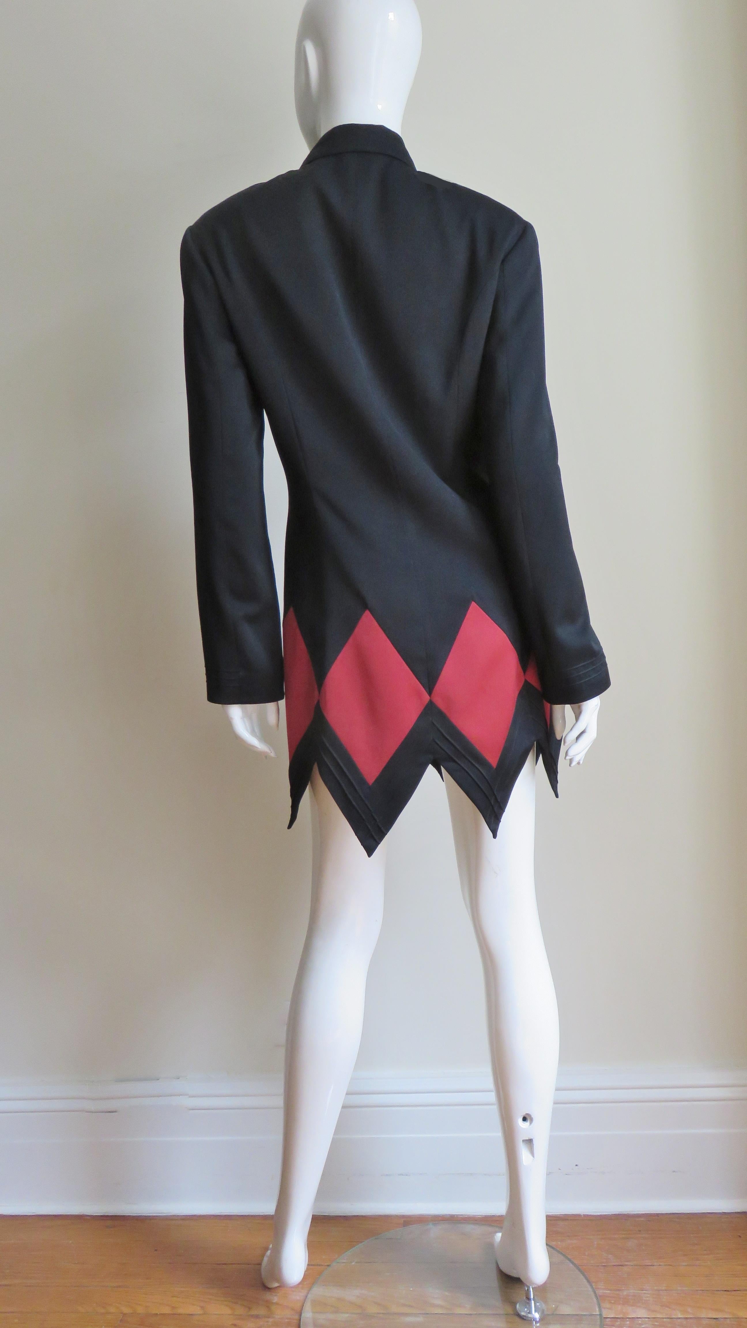 Matsuda Color Block Harlequin Jacket For Sale 11