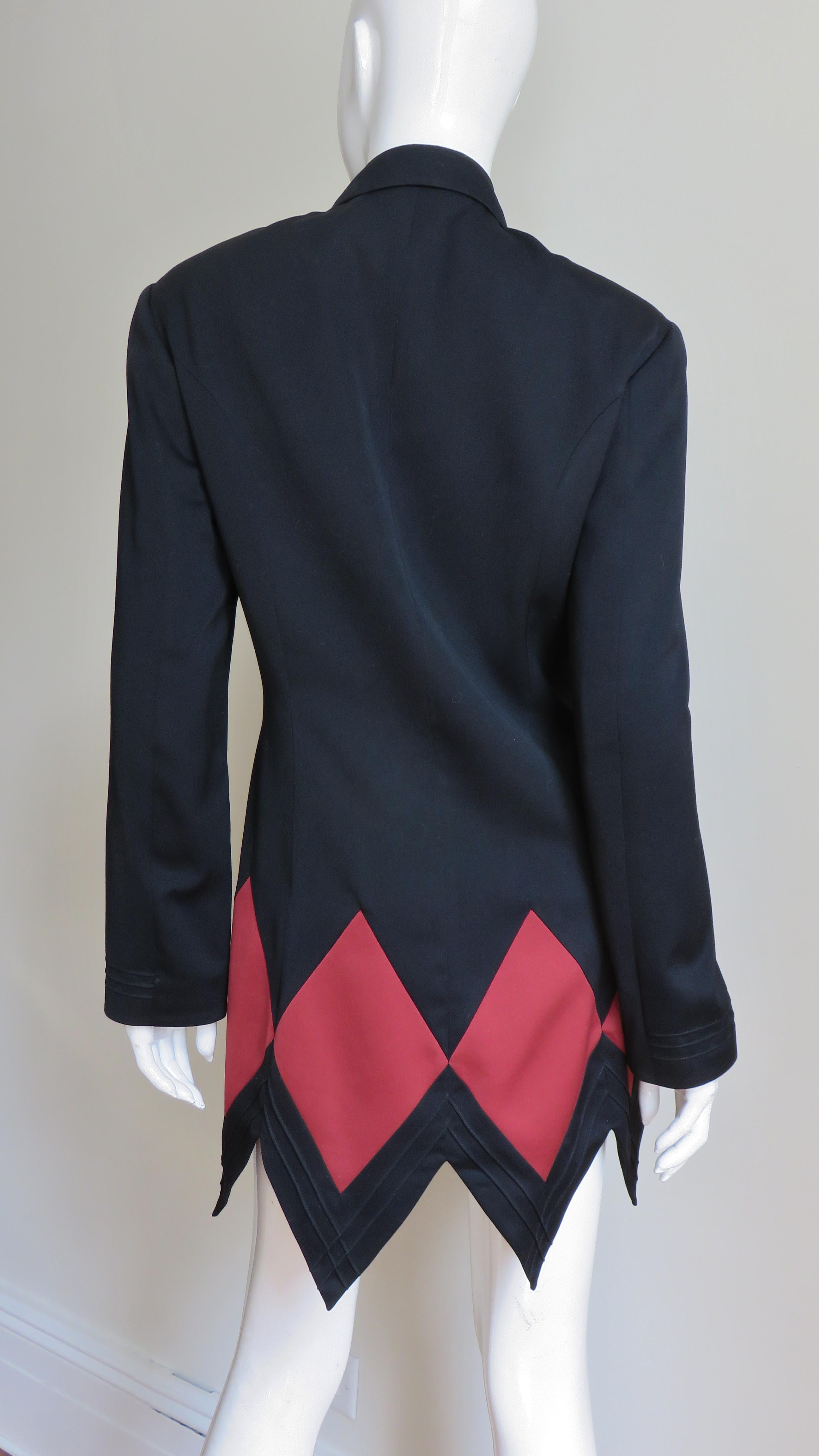 Matsuda Color Block Harlequin Jacket For Sale 7