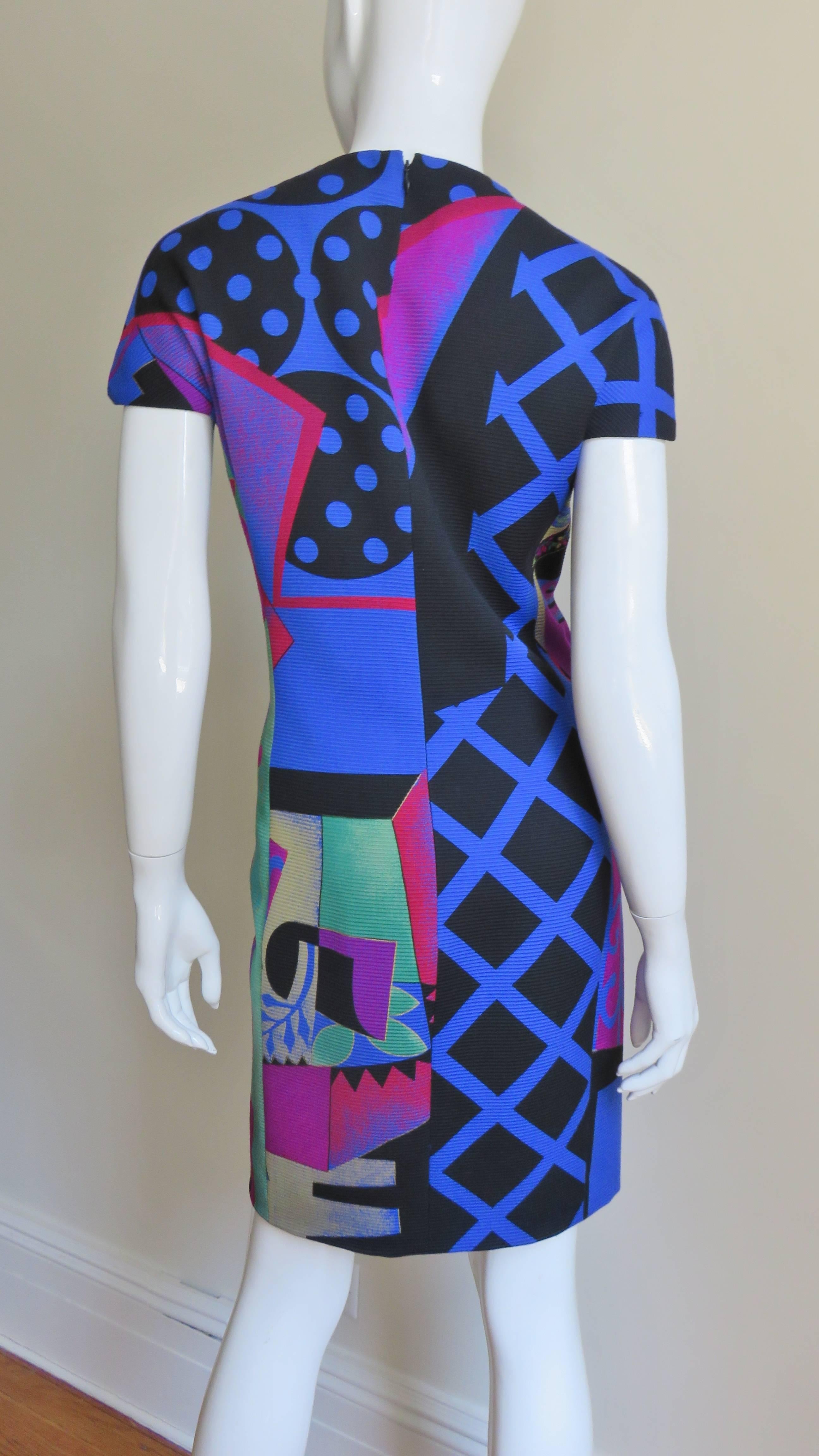 Gianni Versace Colorful Dress and Jacket A/W 1991 For Sale at 1stDibs ...