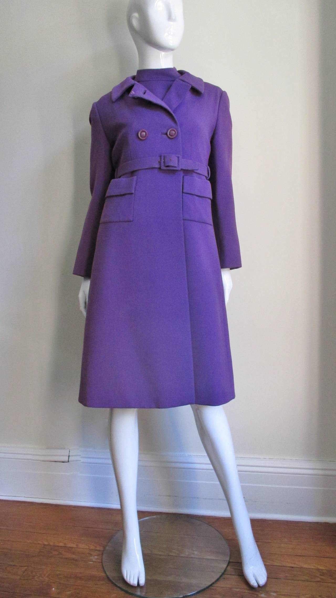 Women's Yves St Laurent for Christian Dior 1960s Dress and Coat
