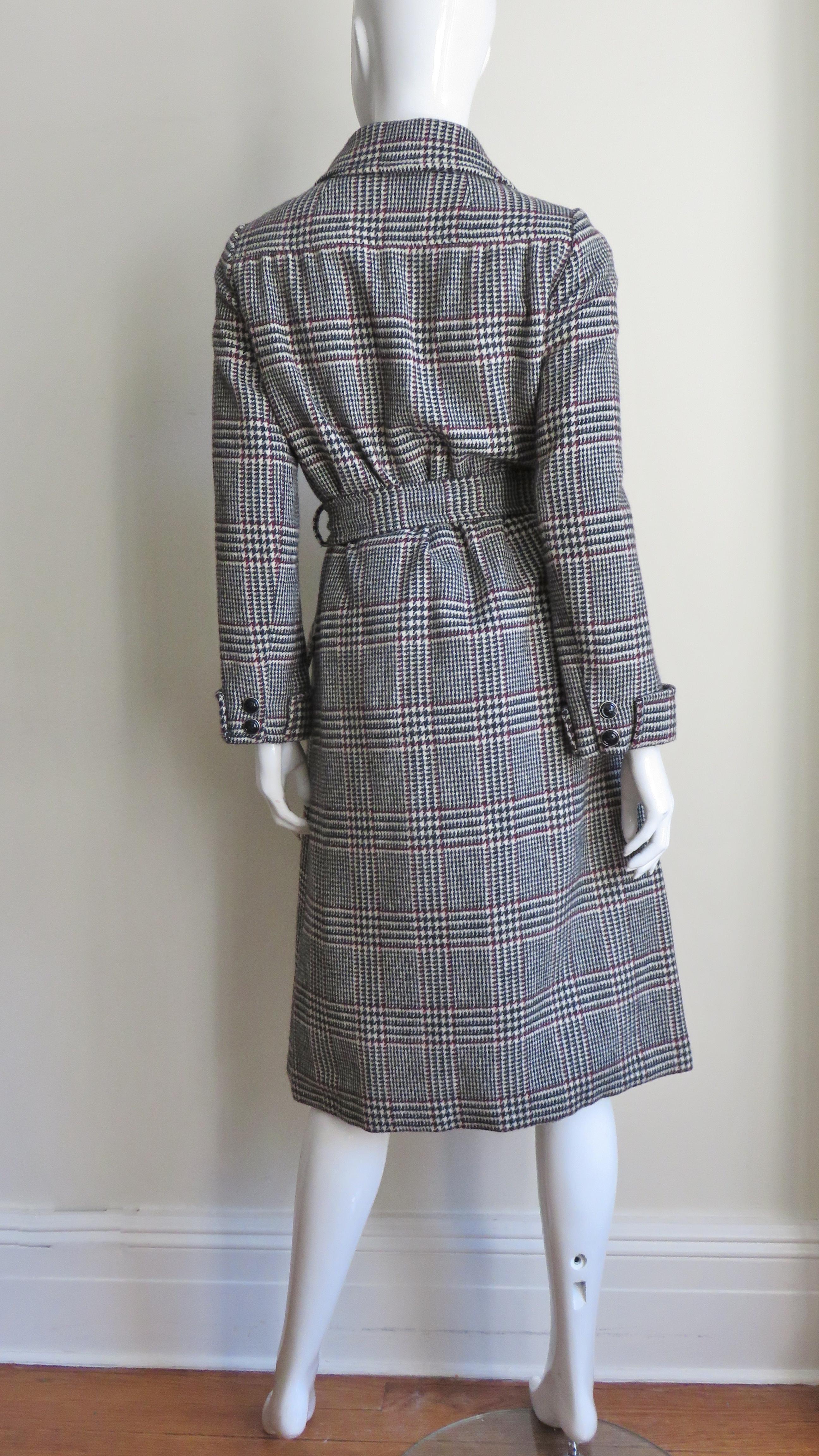 Adele Simpson Belted Coat and Skirt Set 1960s For Sale 6