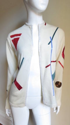 Giorgio Sant'Angelo Cardigan Sweater with Beading