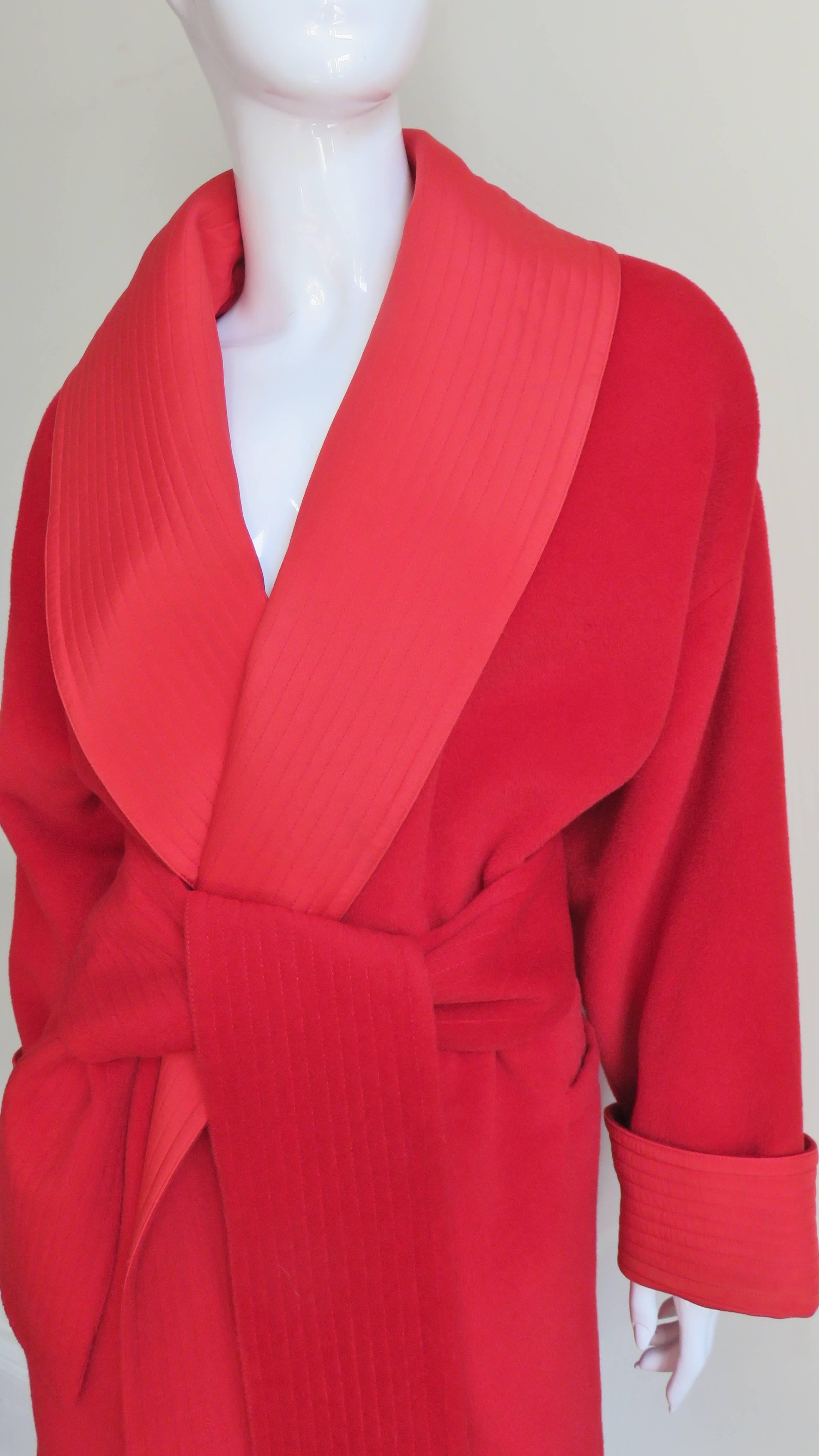 1990s Gianni Versace Belted Wrap Jacket In Good Condition In Water Mill, NY